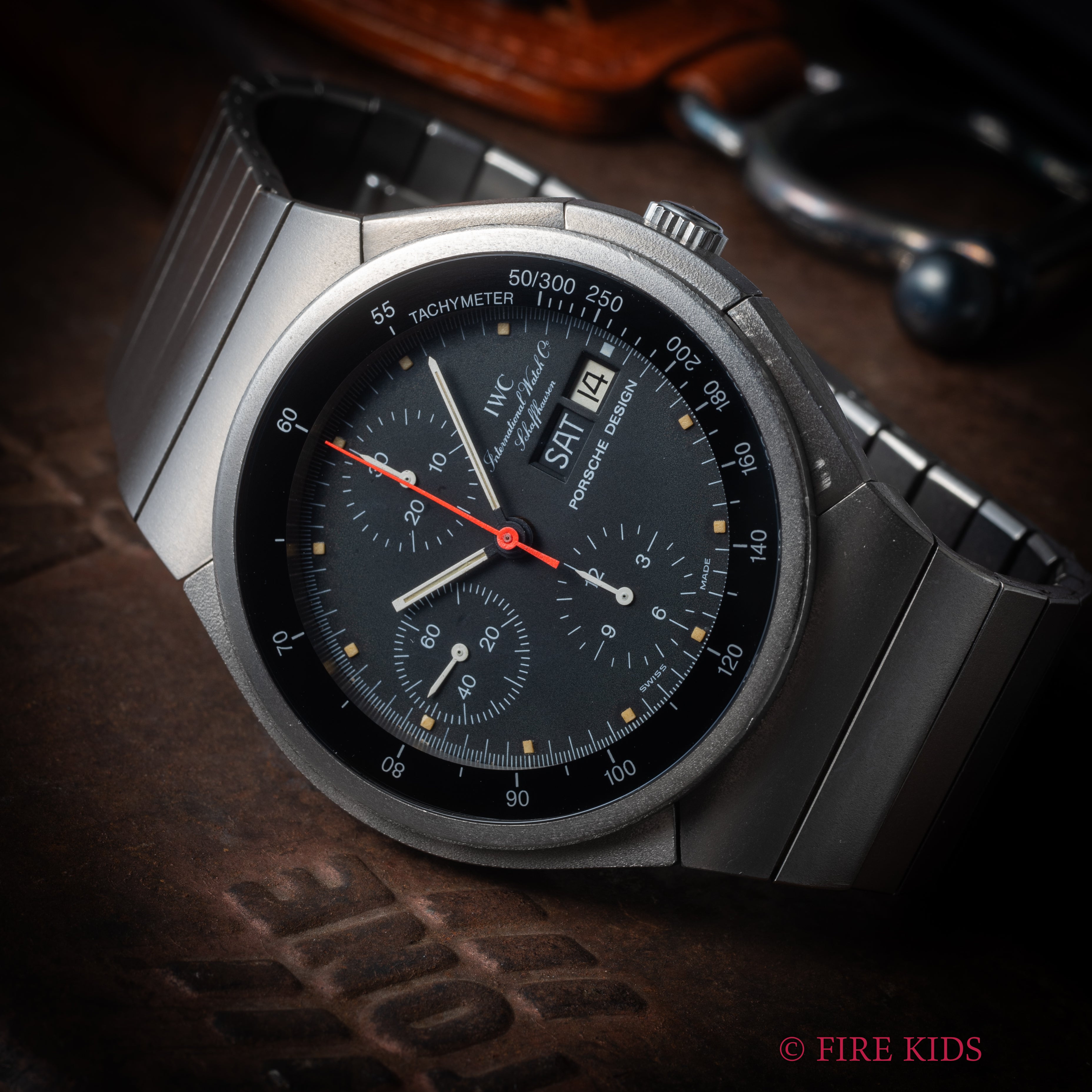 ポルシェデザイン by IWC 1981年製 自動巻クロノグラフ Ref.3700 チタンケースブレス