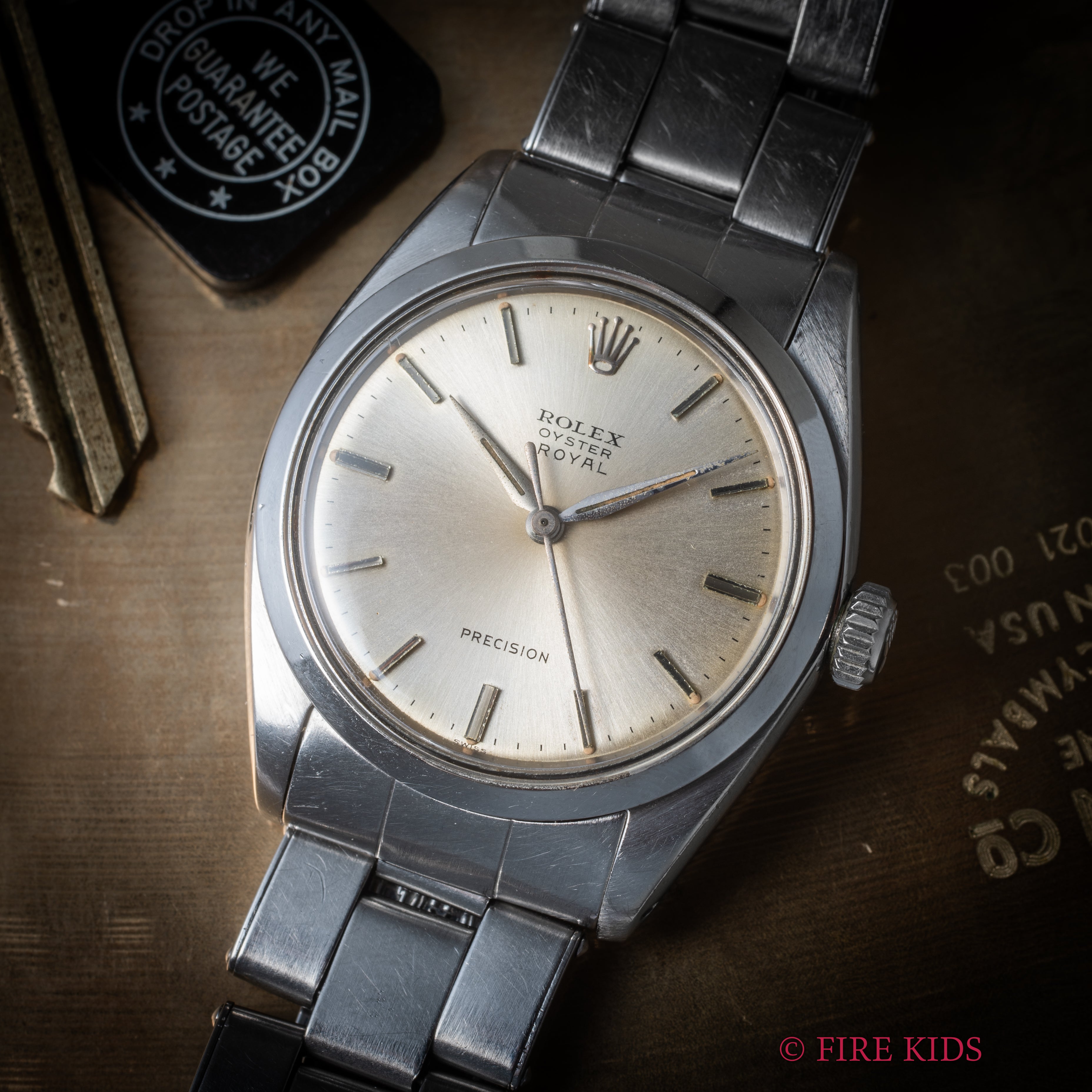 ロレックス オイスターロイヤル 1962年製 Ref.6426 アルファハンド 手巻 Cal.1210 純正リベットブレス