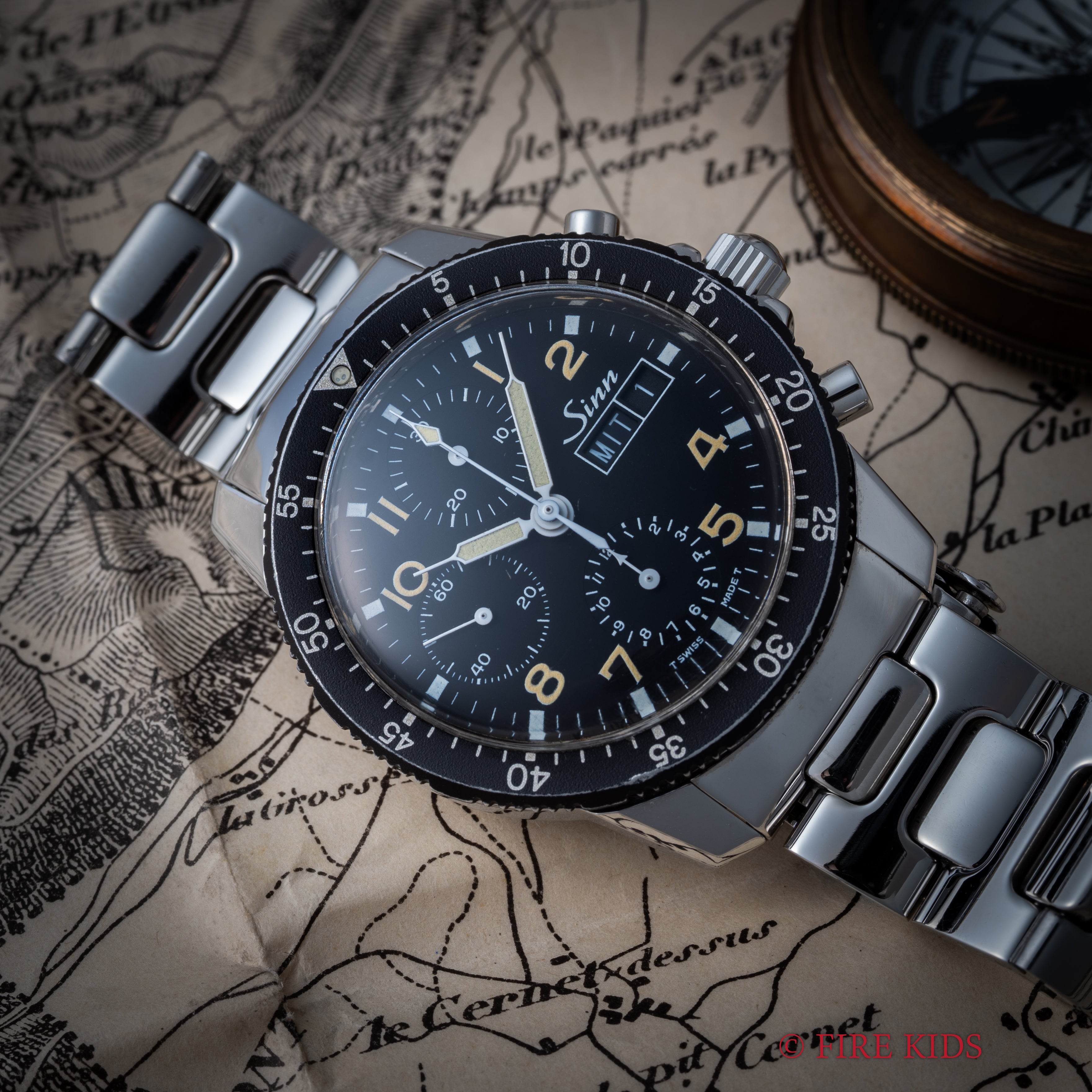 ジン クロノグラフ 手巻き 1990年代製 Ref.103 パイロットクロノグラフ