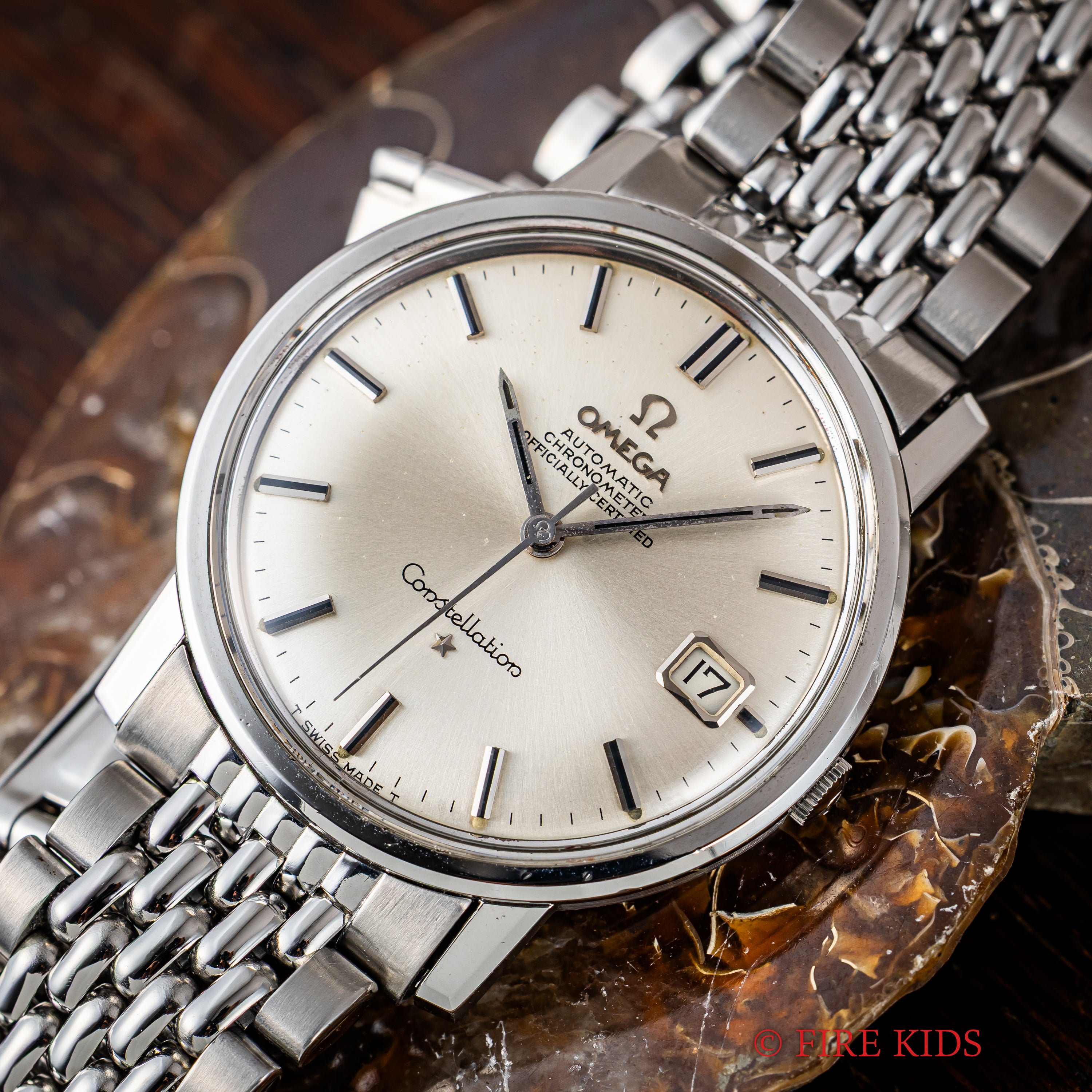 オメガ コンステレーション 自動巻きクロノメーター 1967年製 Ref.168.010 Cal.564 純正ライスブレス