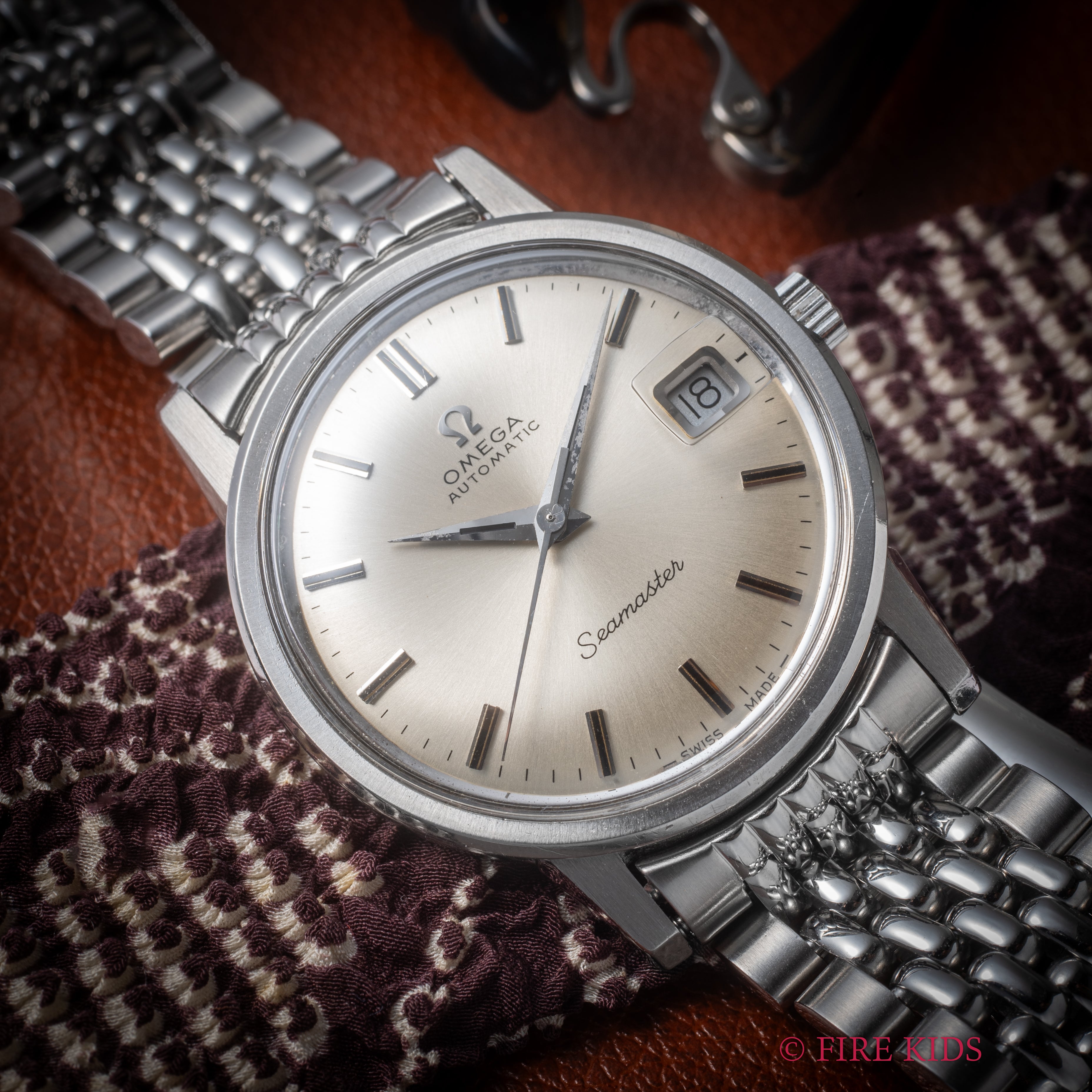 オメガ シーマスター 1969年製 自動巻 Cal. 565 Ref.166.003 純正ライスブレス付