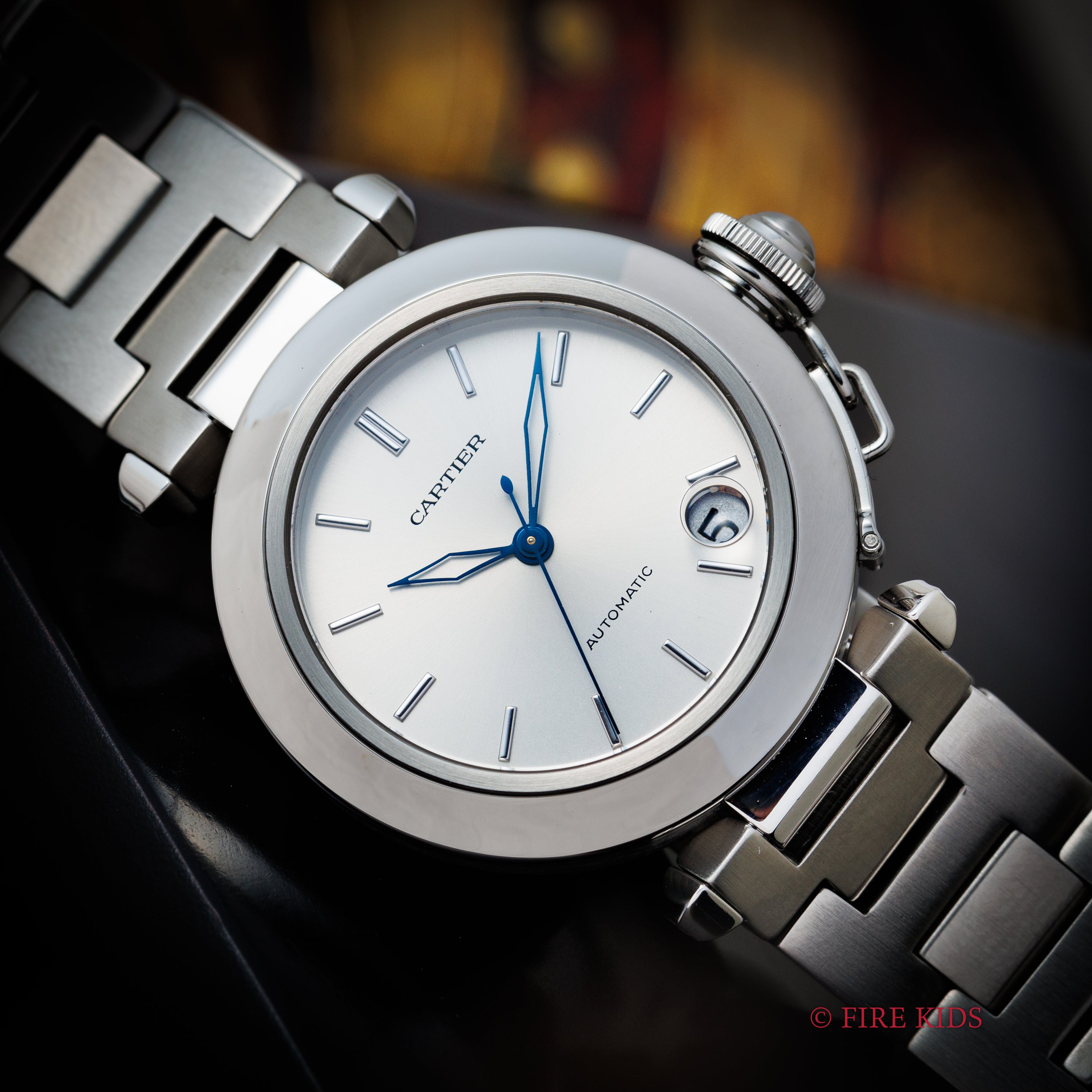 カルティエ パシャC初期型 1990年代製 Ref.2324 シルバーダイヤル 自動巻