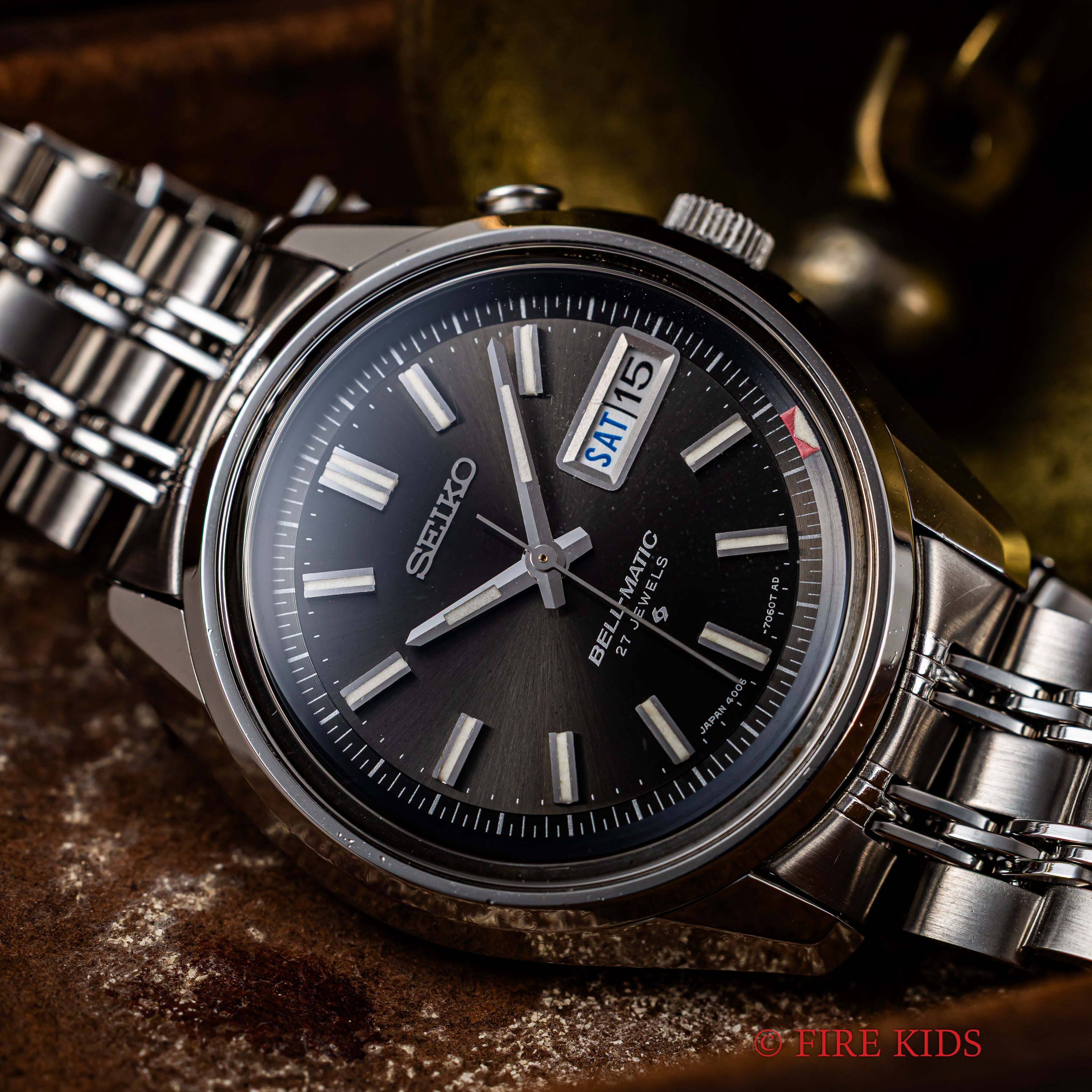 セイコー ベルマチック グレーダイヤル Ref.4006-7012 1972年製 純正ブレス