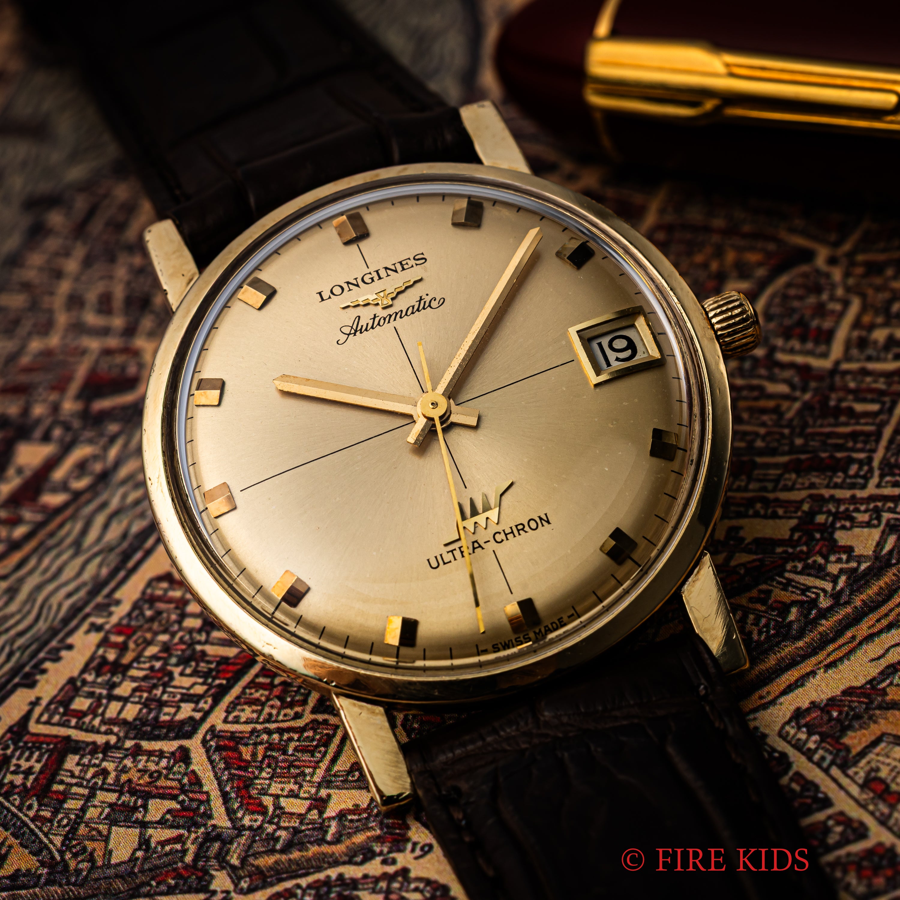 ロンジン 1970年代製 ウルトラクロン 10振動自動巻き Ref.69-556 10KGF USケース