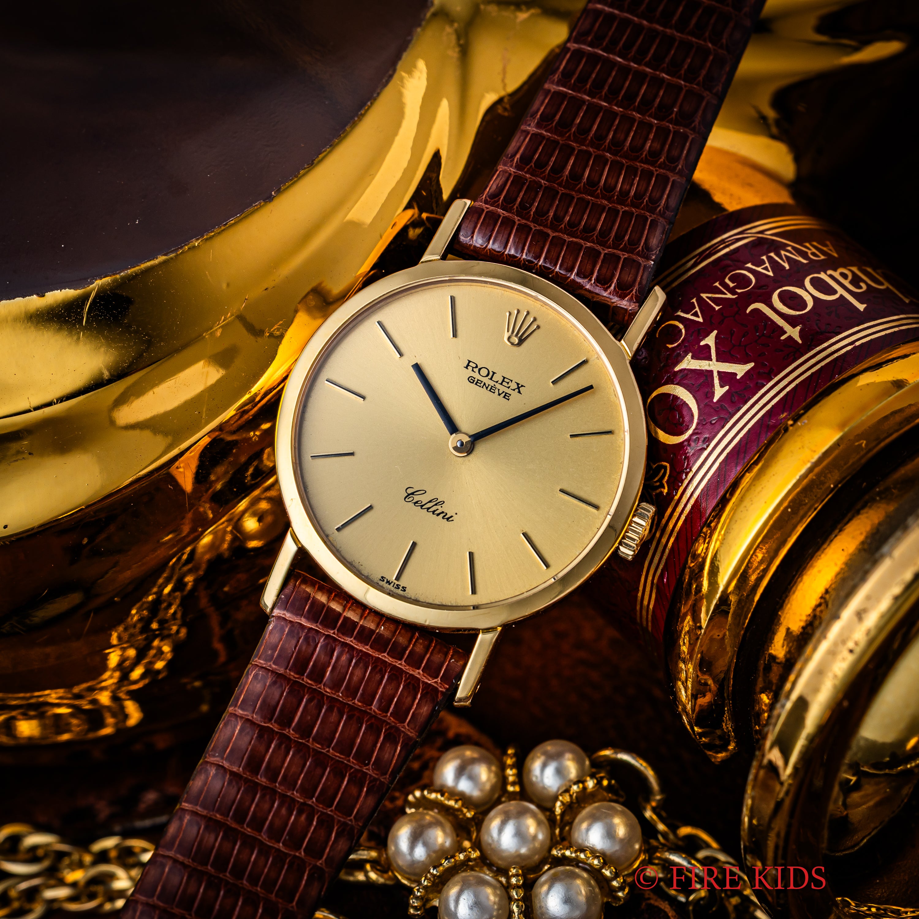 ロレックス チェリーニ レディース 1975年製 Ref.4109 18金無垢 純正GP尾錠付