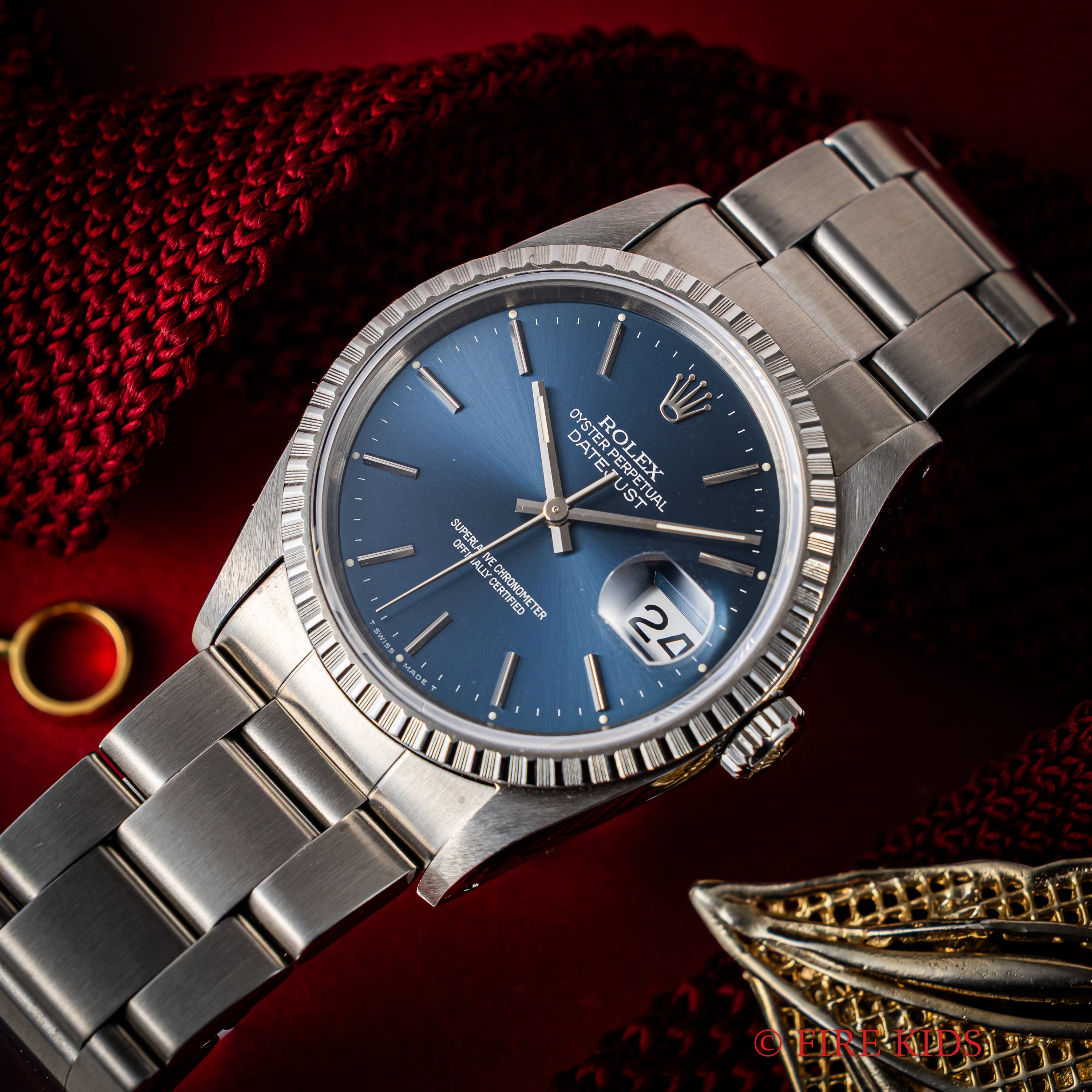 ロレックス デイトジャスト 1991年製 Ref.16220 ブルーダイヤル 純正ジュビリーブレス