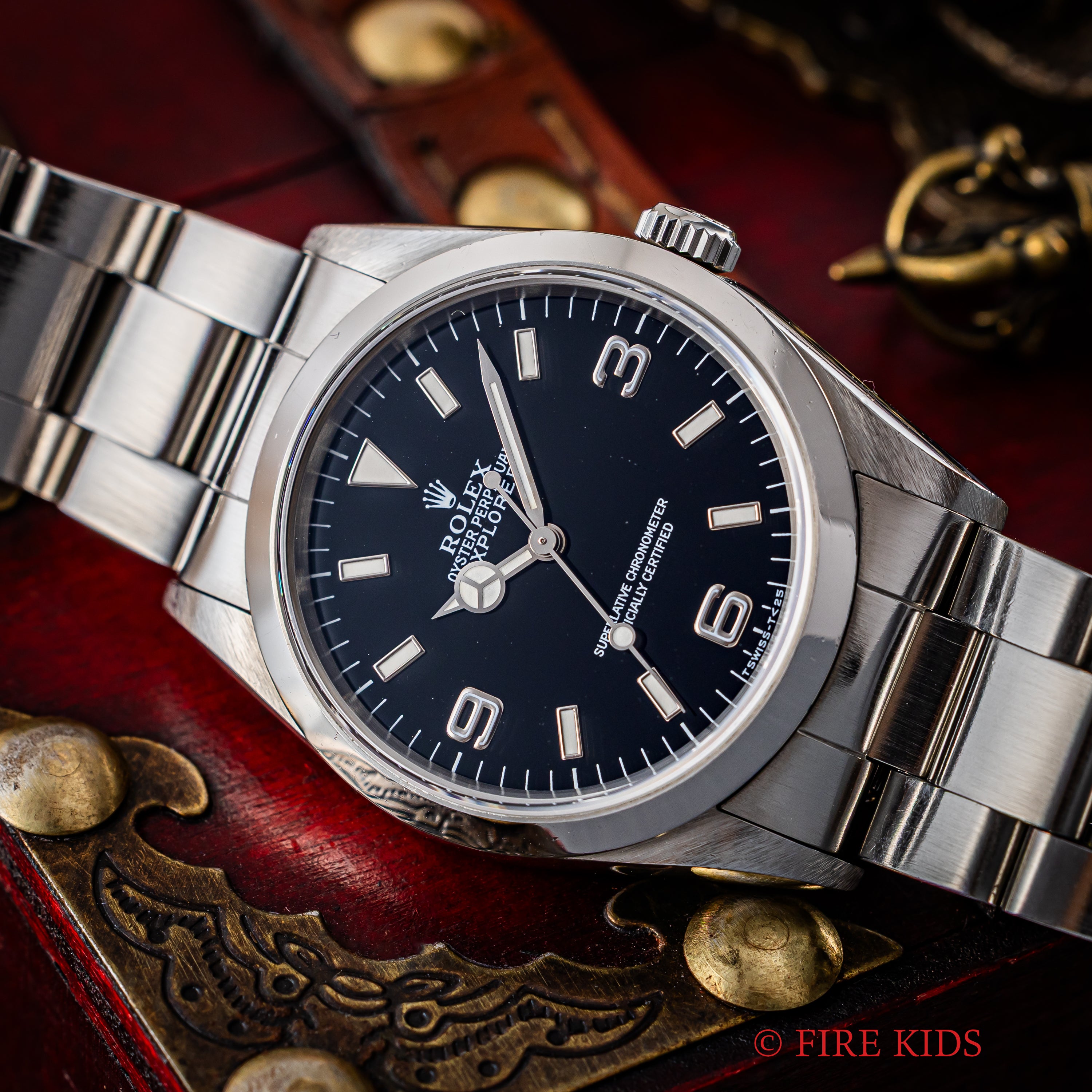 ロレックス エクスプローラー 1997年製 Ref.14270 トリチウム夜光 箱、ギャラ付