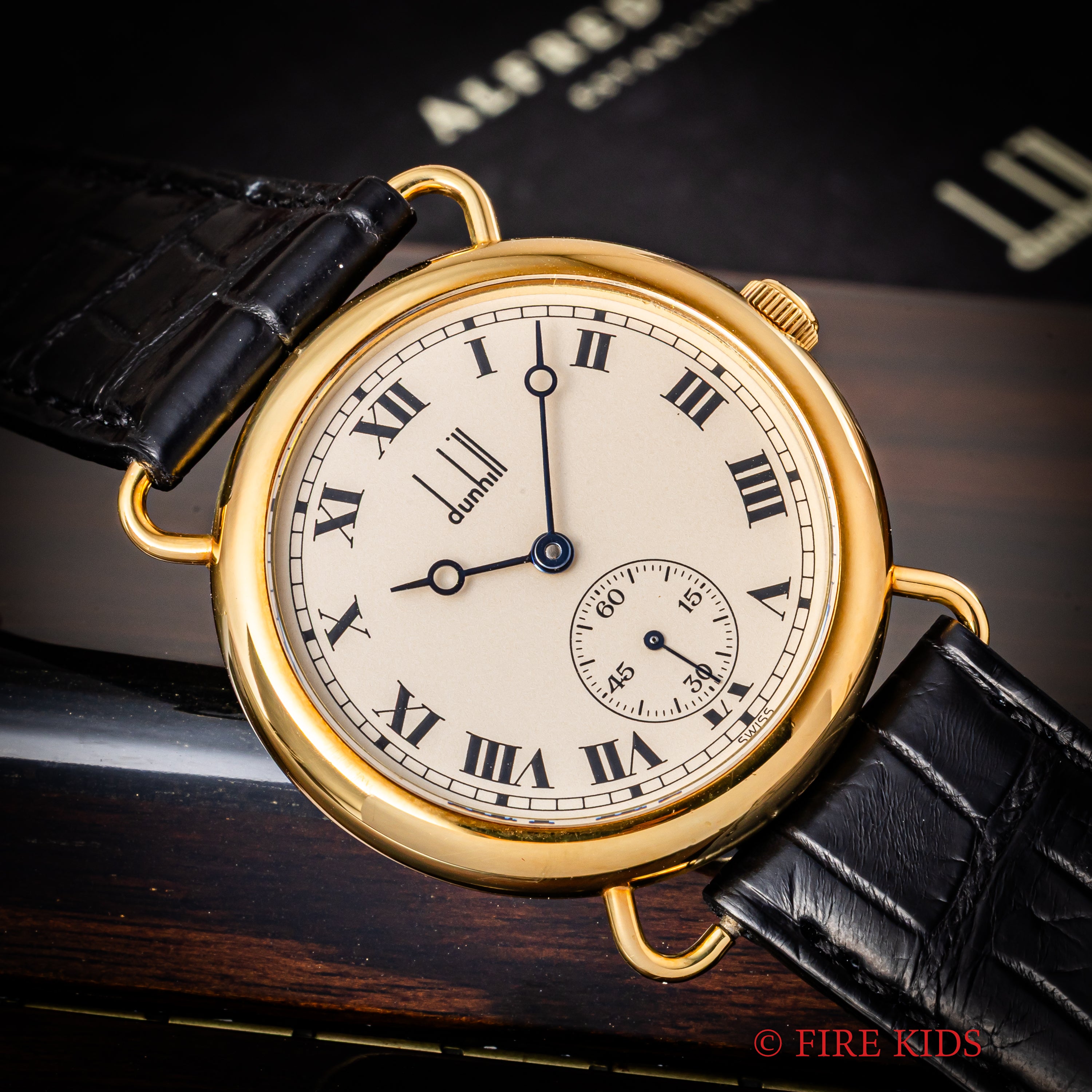 ダンヒル 1993年製 100周年記念限定モデル18金無垢 センテナリー ブレゲ針 箱ギャラ付