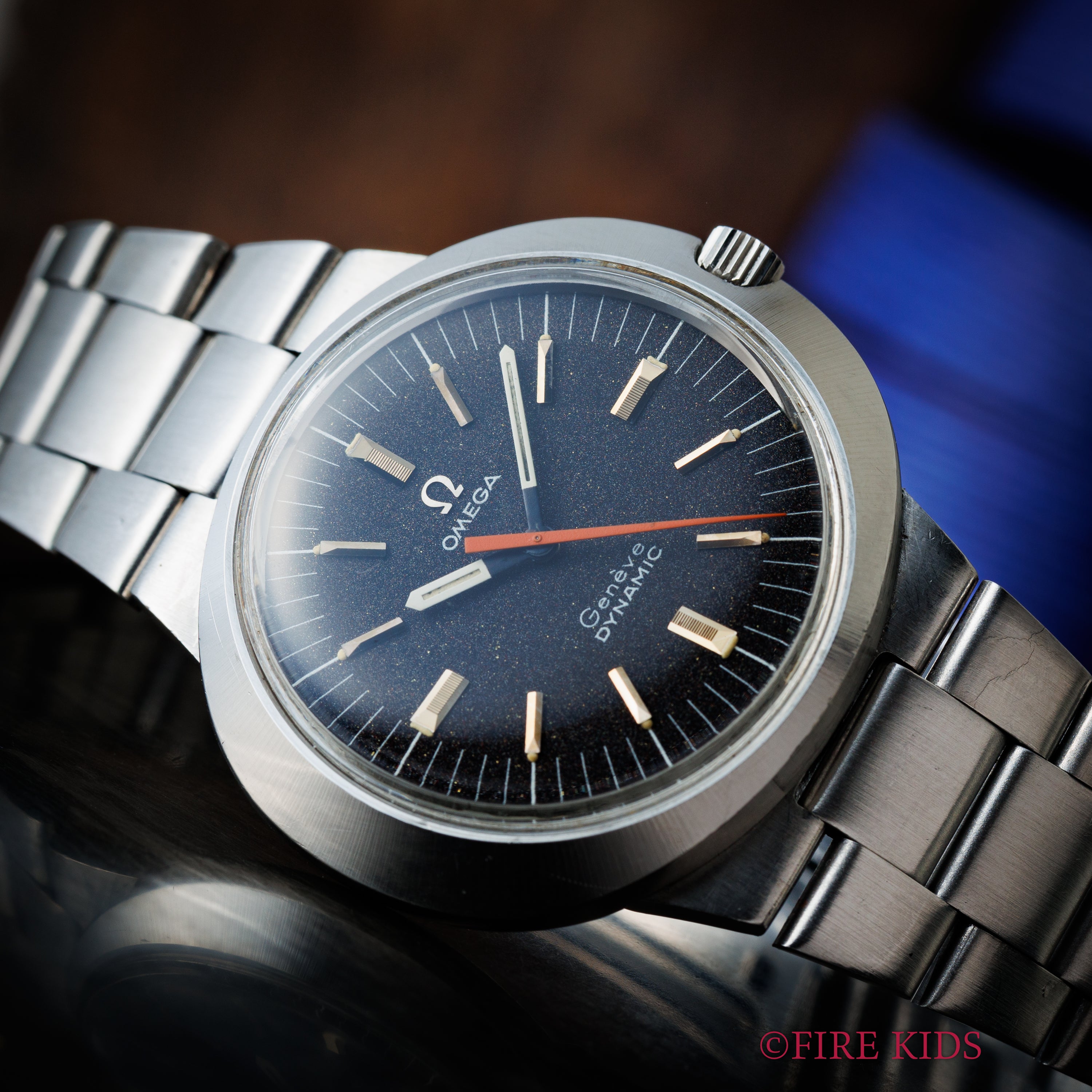 オメガ ジュネーブ ダイナミック 1969年製 ノンデイト 手巻き 純正ブレス付き