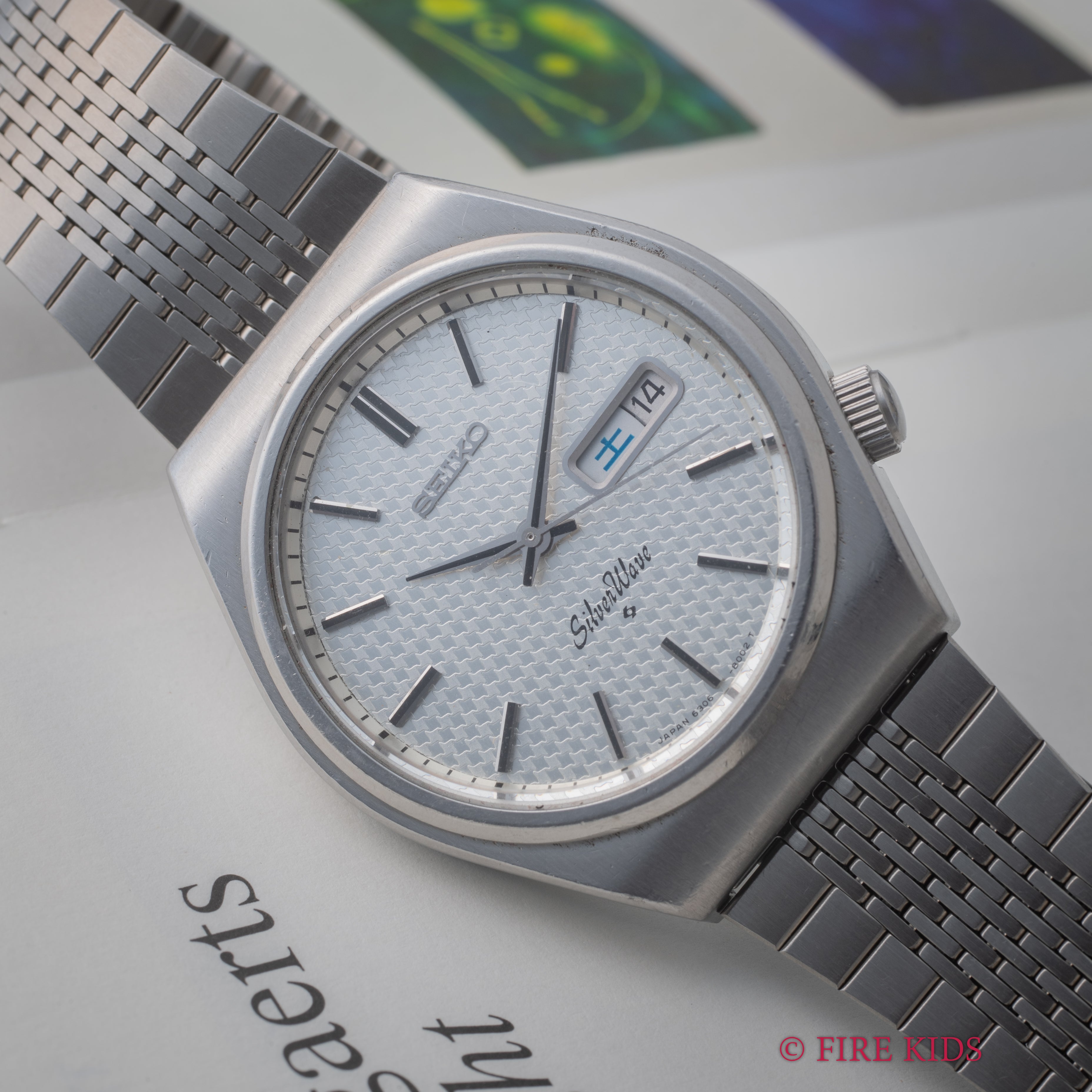 セイコー シルバーウェーブ 1977年製 Ref.6306-8000 シルバーダイヤル 純正ブレス