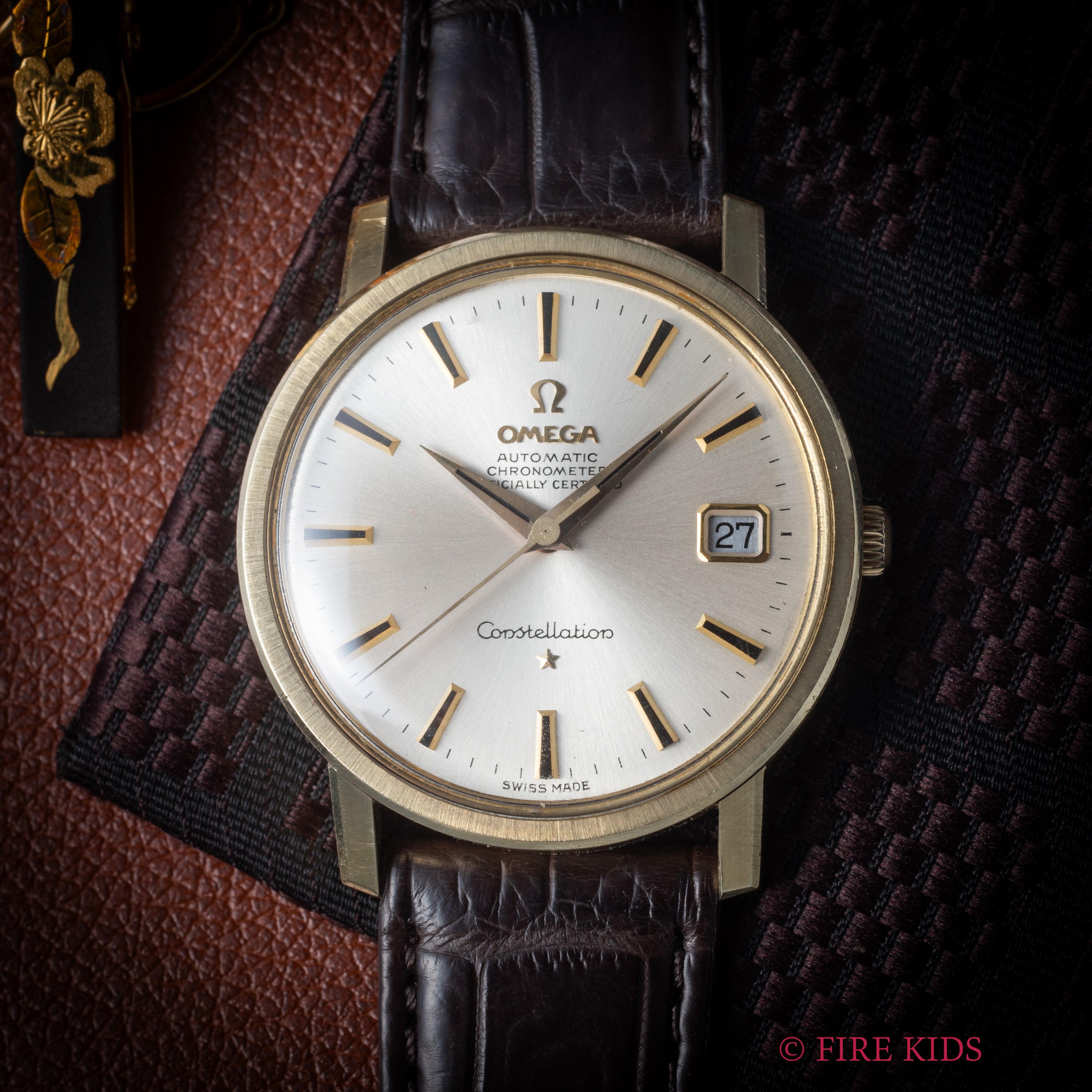 オメガ コンステレーション ラウンドケース トップゴールド 自動巻き 1969年製 Ref.168.018