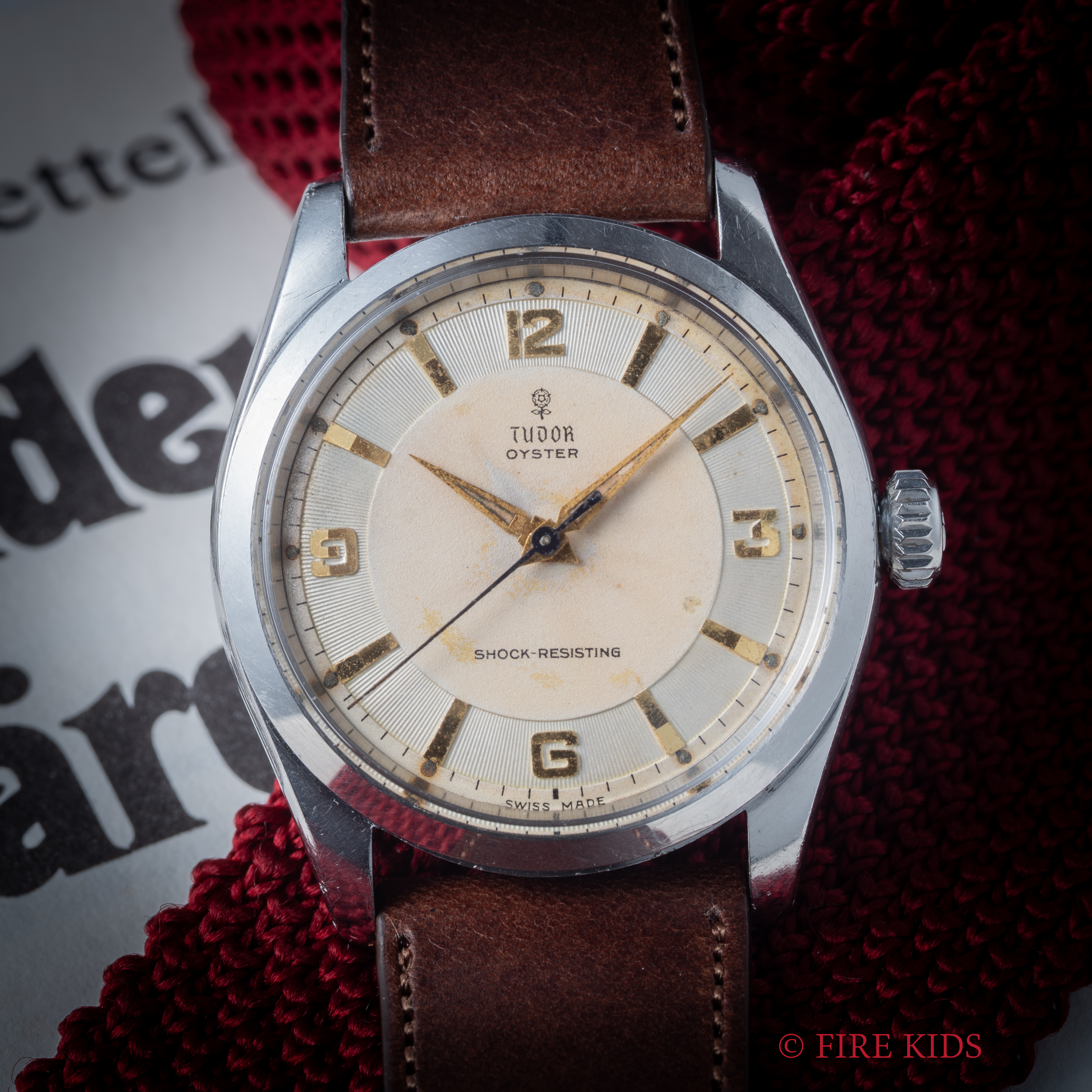 チューダー オイスター 小薔薇 タキシードダイヤル 1957年製 Ref.7934 Cal.1156