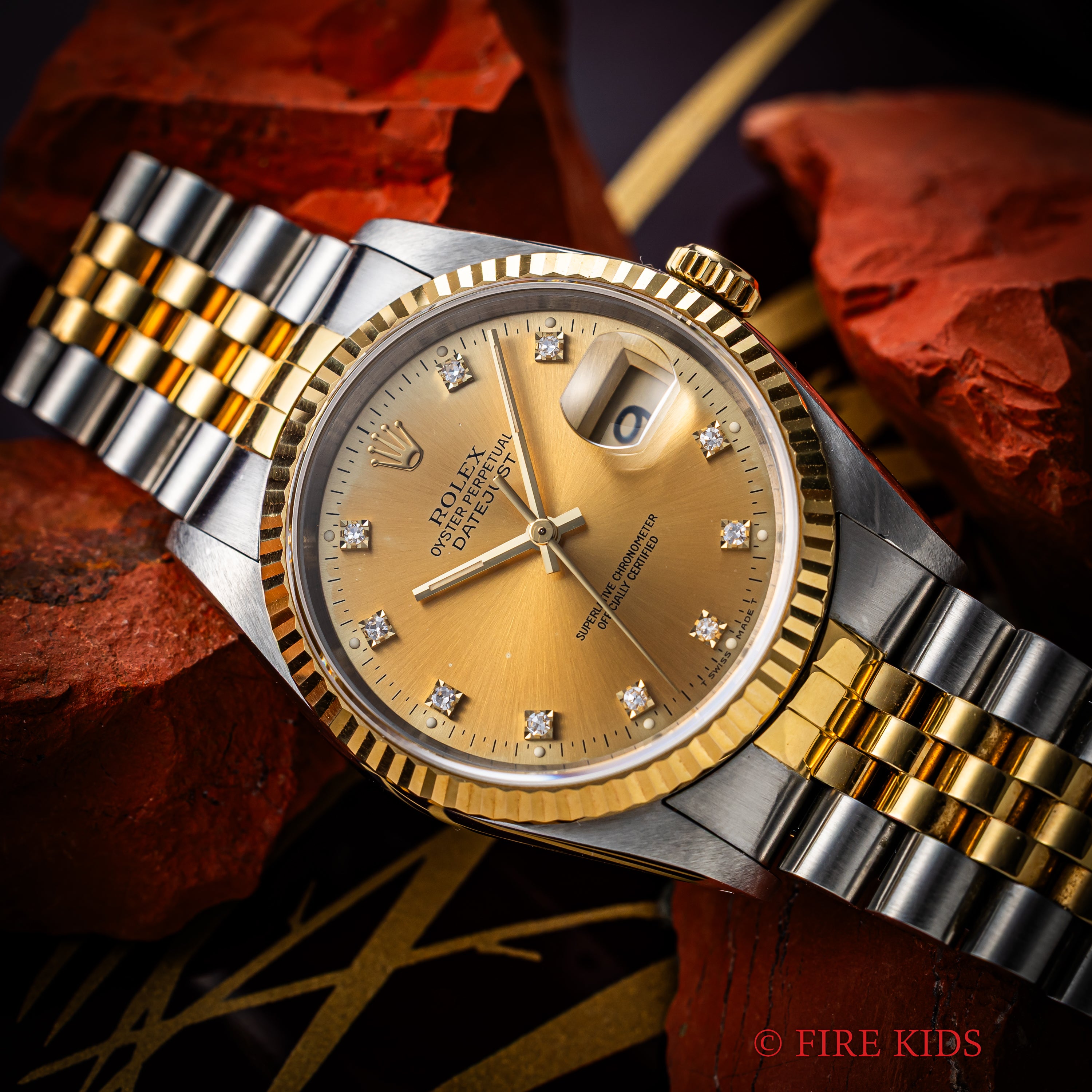 ロレックス デイトジャストコンビ10Pダイヤ 1989～90年製 Ref.16233G 純正コンビジュビリーブレス