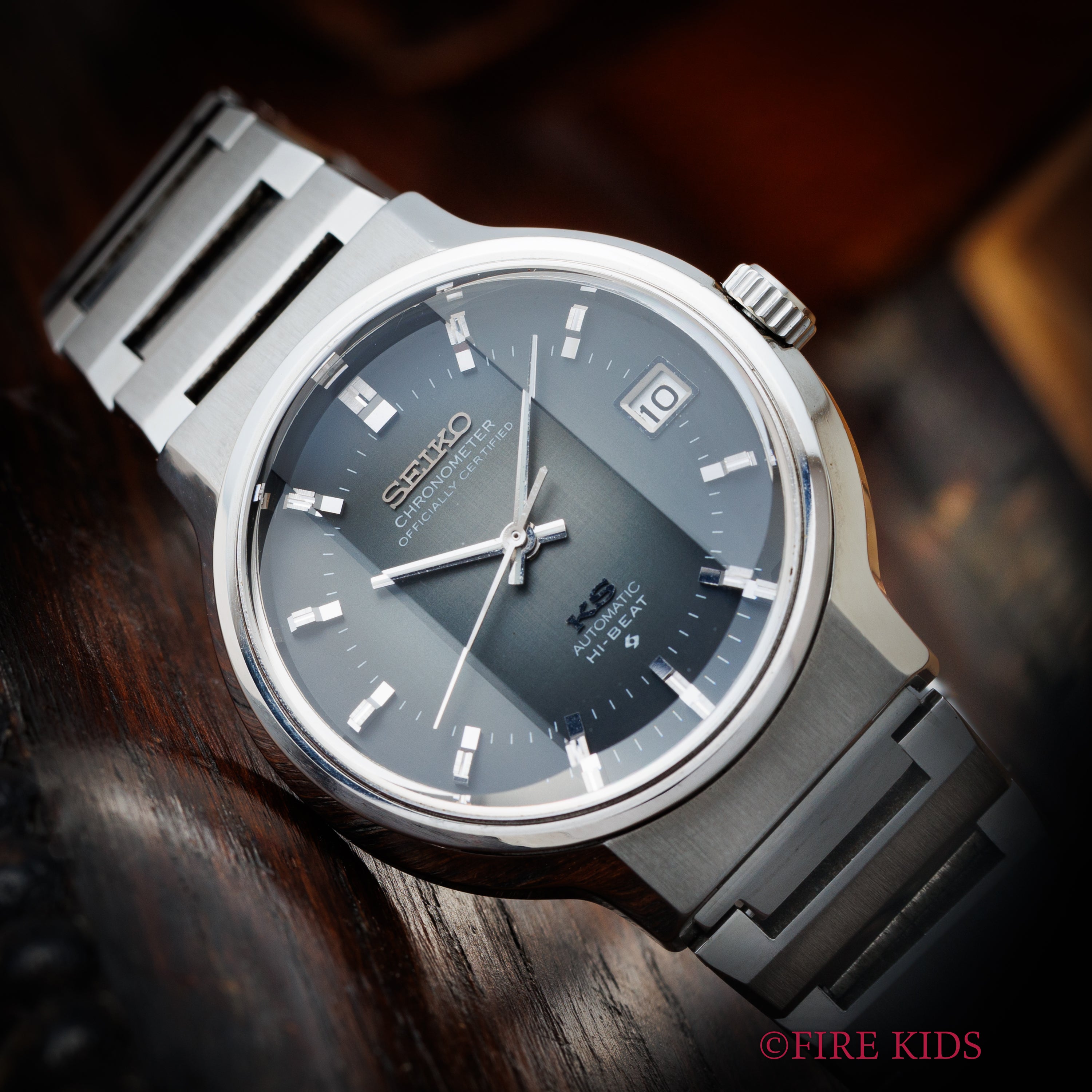 キングセイコー 1972年製 ハイビート自動巻 Ref.5625-7170 56KS グレーグラデーションダイヤル 純正ブレス