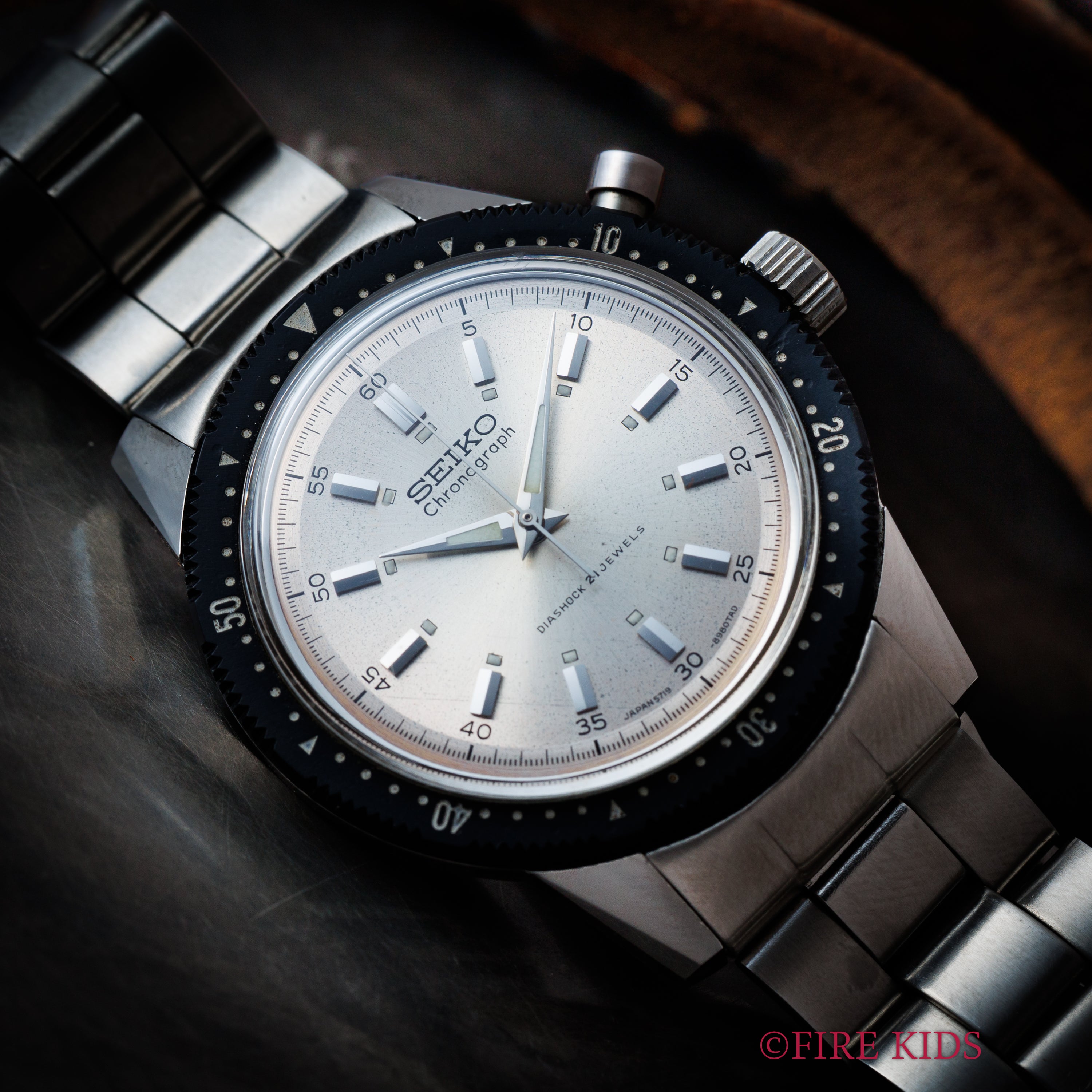 セイコー ワンプッシュクロノグラフ 1967年製 Ref.5719‐8990 タツノオトシゴ プラベゼル 純正ブレス付