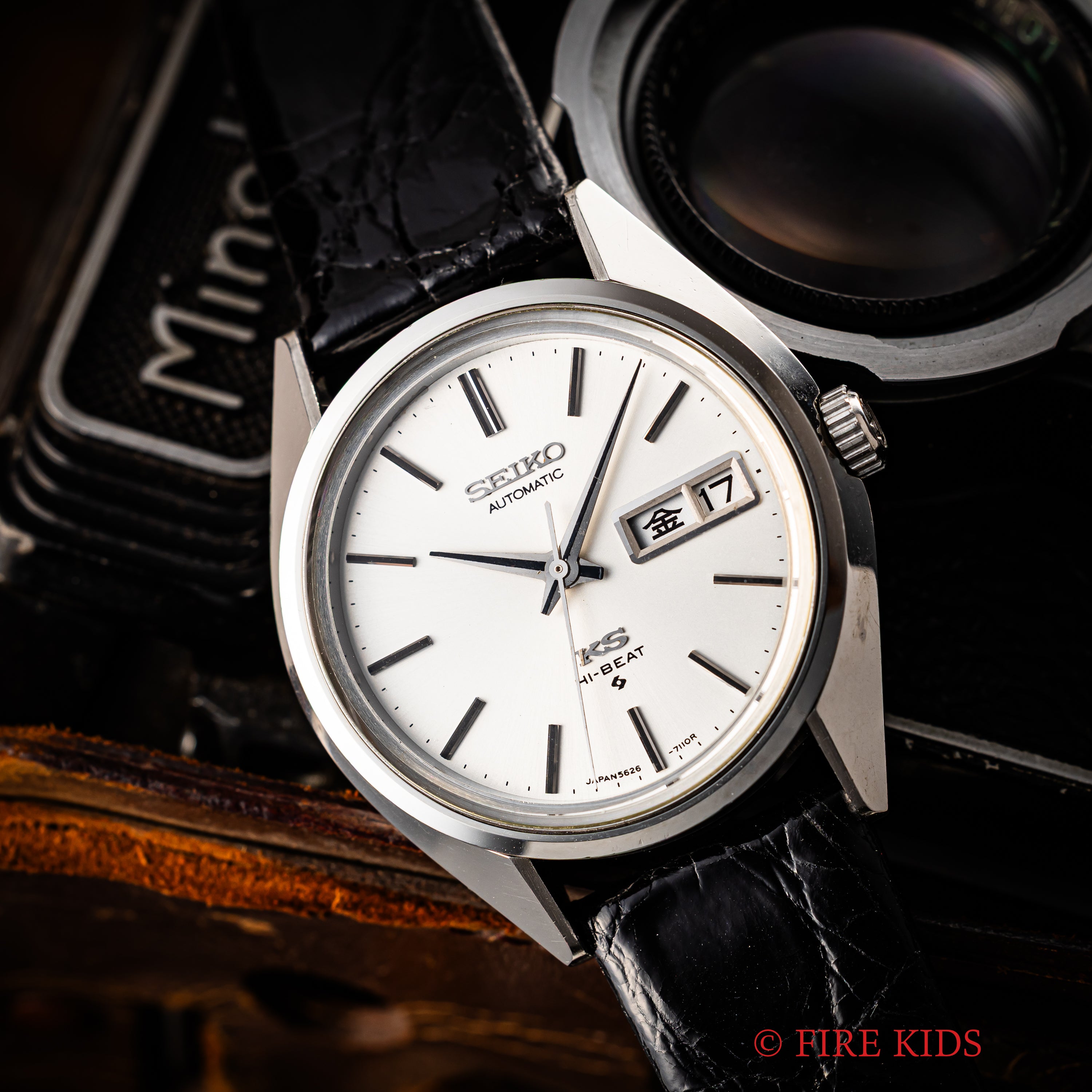 セイコー キングセイコー 56KS Ref.5626-7111 1972年製 ハイビート デイデイト 純正尾錠付き