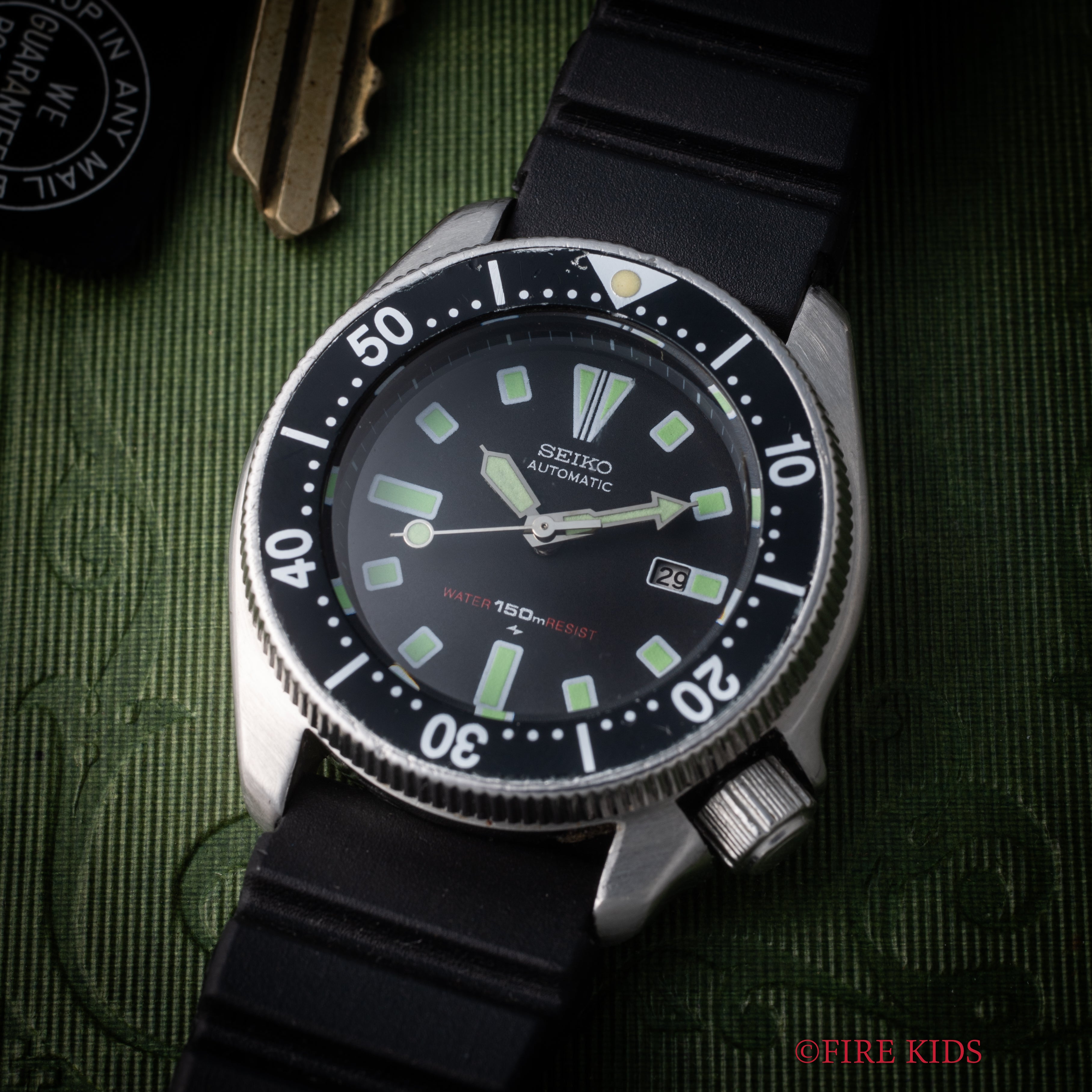 セイコー ボーイズサイズ150mダイバー 1976年製 Ref.4205-0140 自動巻 純正ウレタンベルト