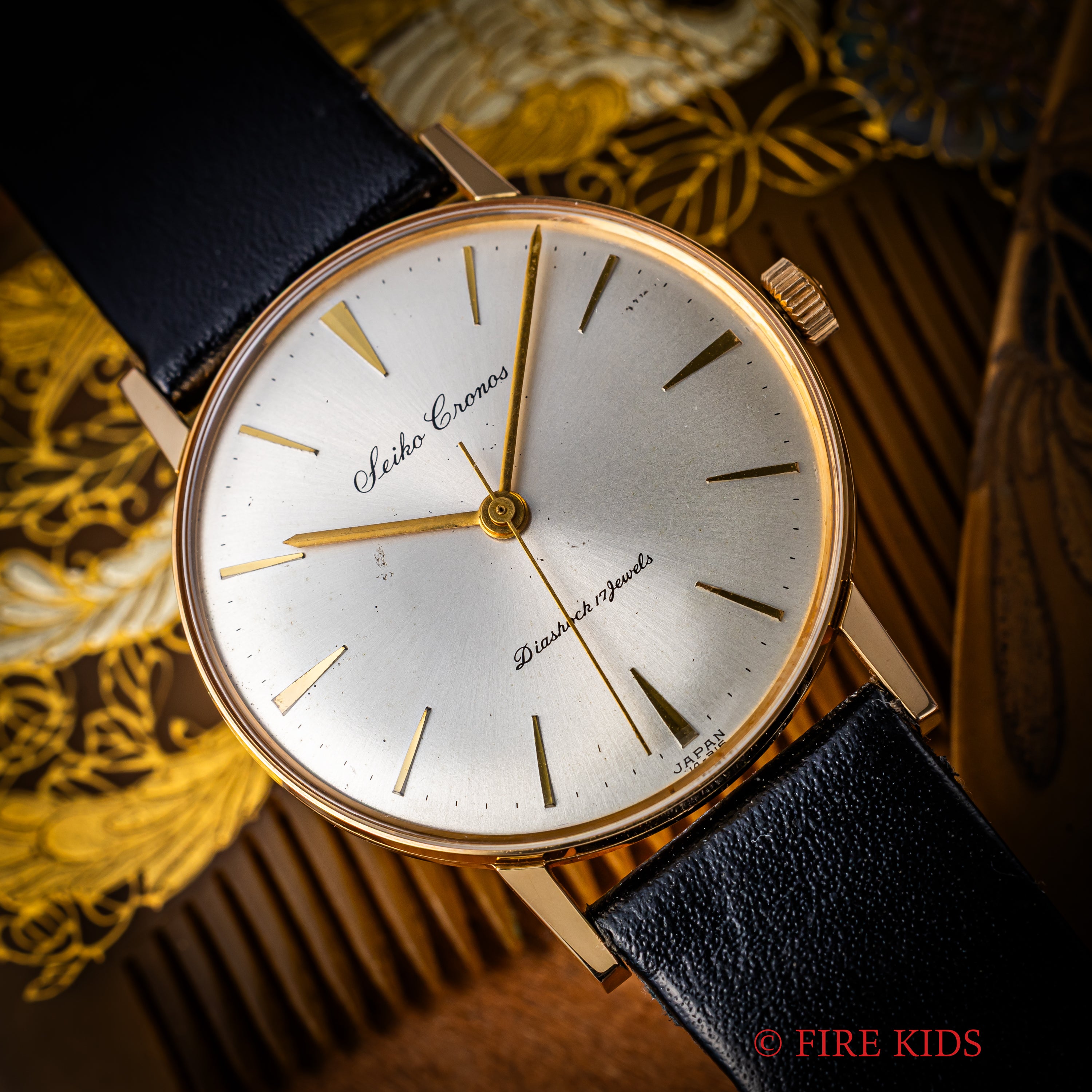 セイコー クロノス 1961年製 手巻き 金張り