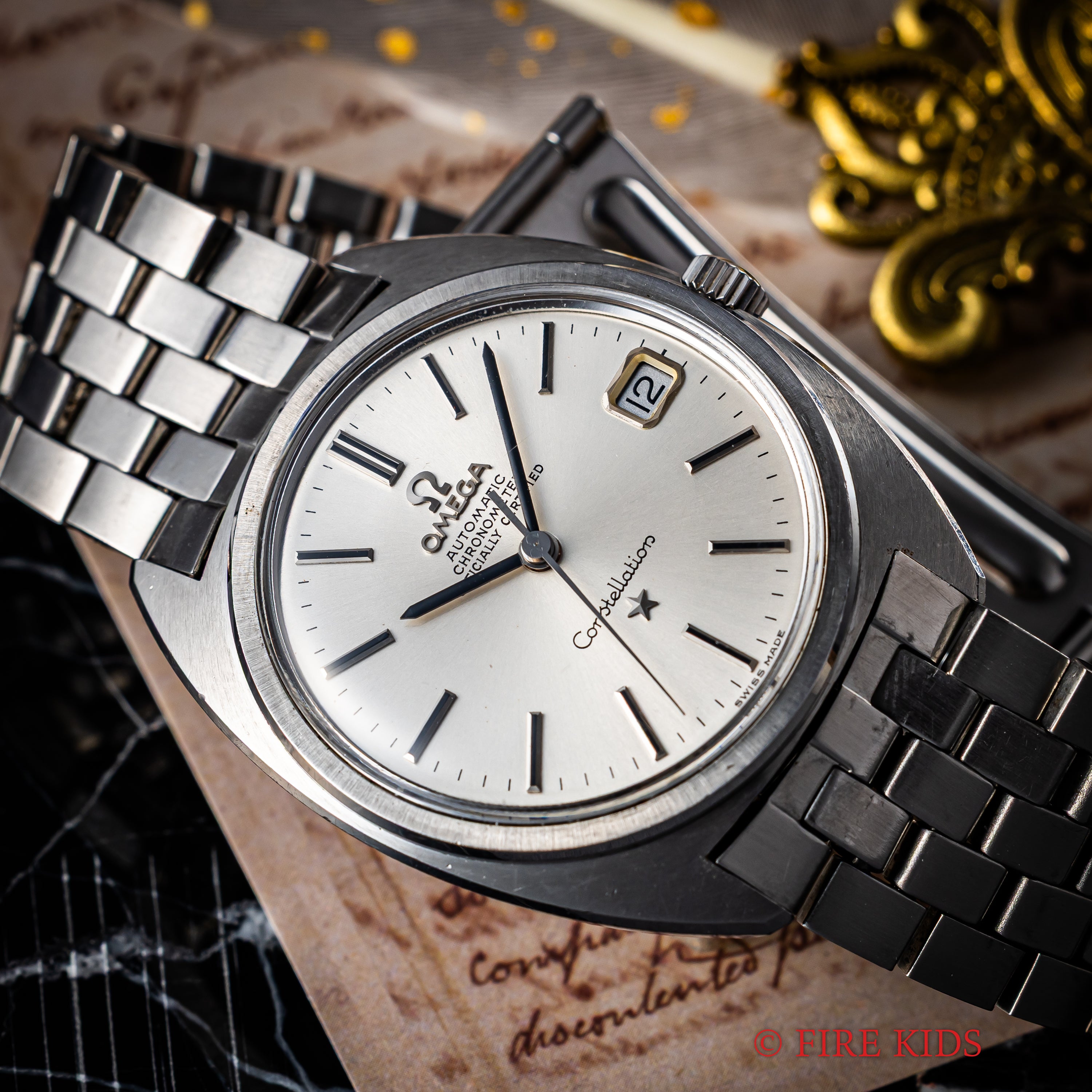 オメガ コンステレーション ジェンタデザイン前期型 1969年製 Ref.168.017 SP 純正ブレス付