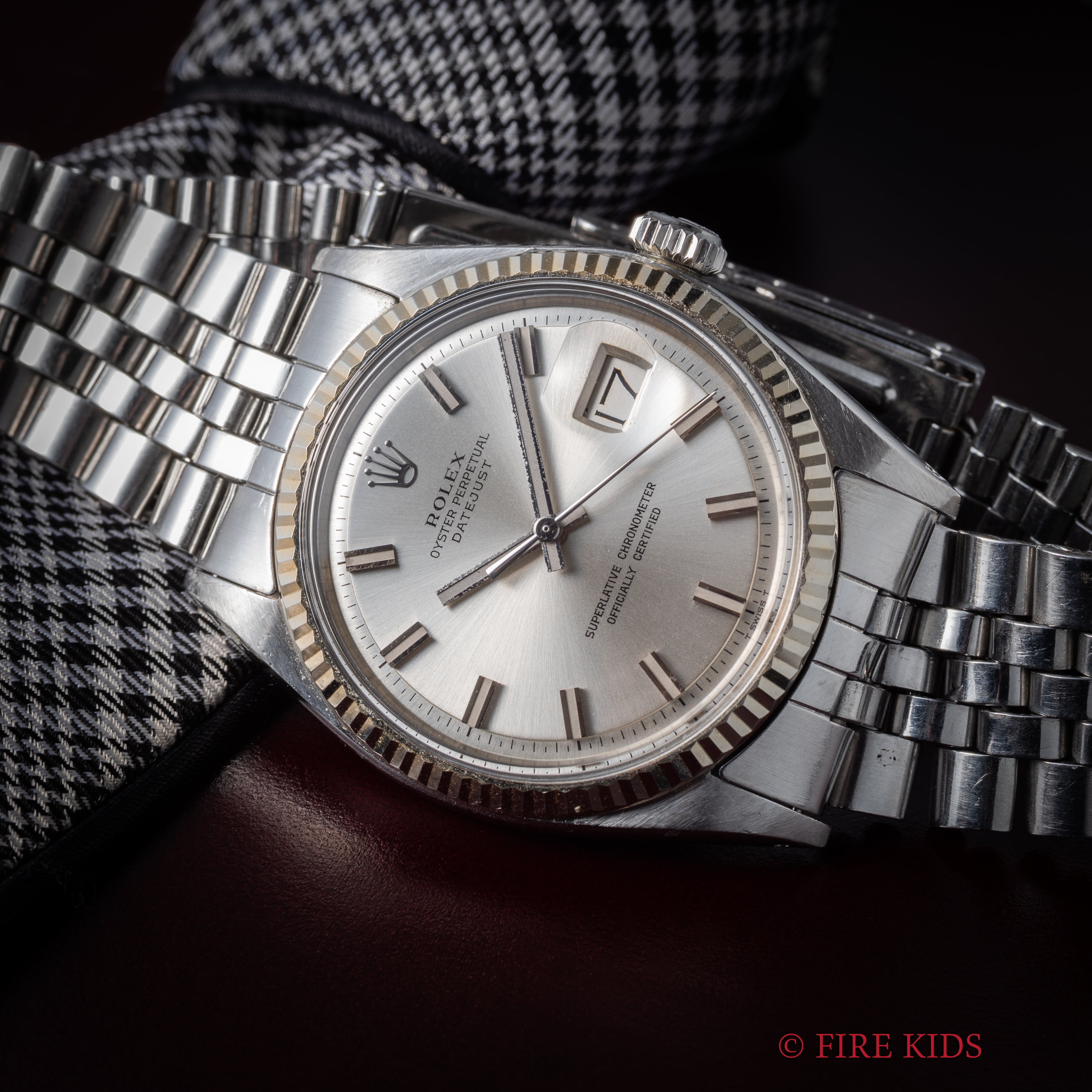 ロレックス デイトジャスト 1970年製(昭和45年製）Ref.1601ワイドボーイ 自動巻き Cal.1570 純正ブレス