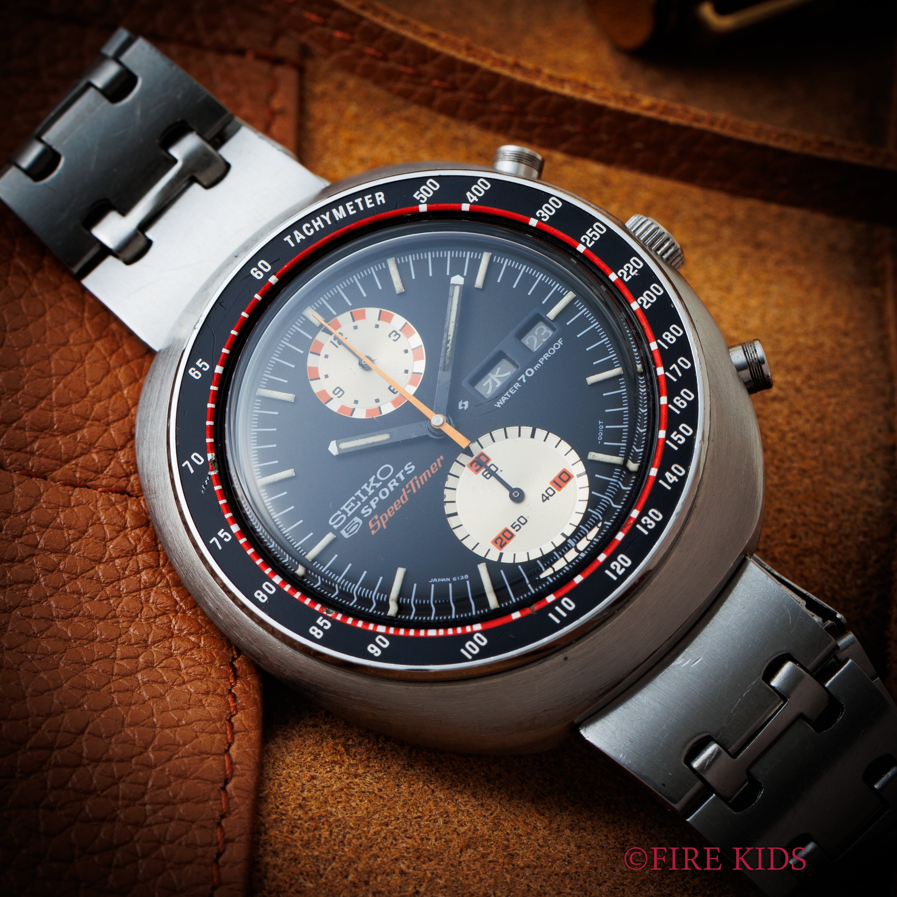 セイコー 5スポーツスピードタイマー1970年製 Ref.6138-0010 UFO 自動巻きクロノグラフ 国内仕様