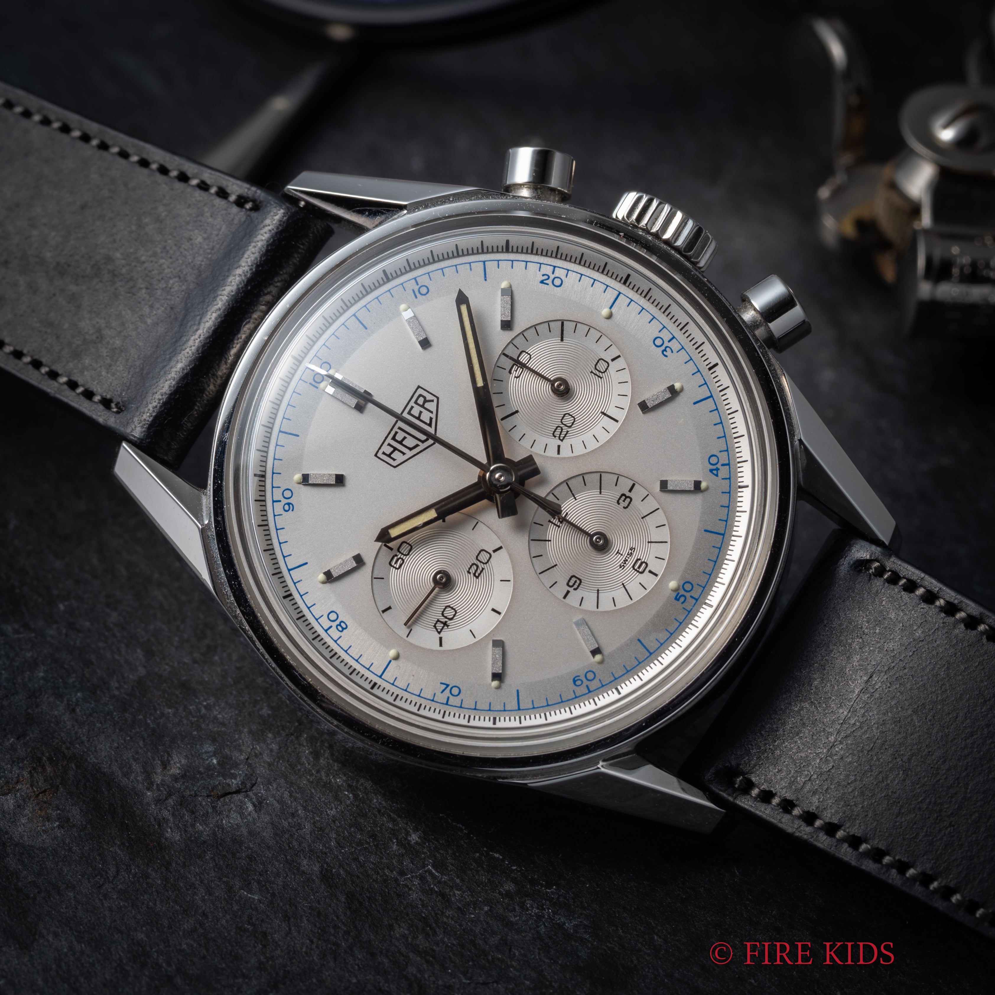 ホイヤー カレラ 1997年販売ギャラ クラッシッククロノグラフ Ref.CS3110 純正尾錠 箱ギャラ