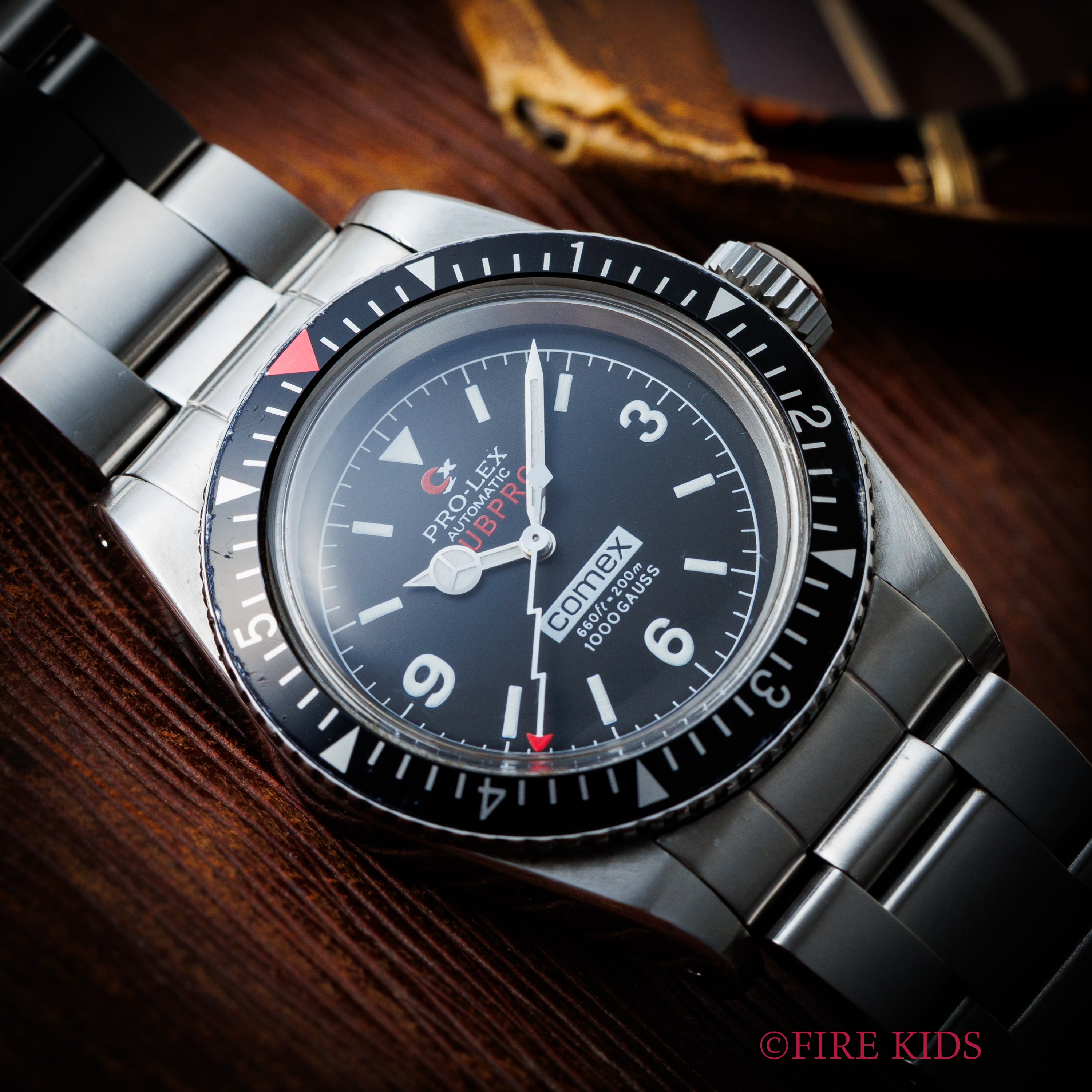 PRO-LEX SUBPRO COMEX2000 稲妻針 耐磁ケース 2000年代製 自動巻 箱・ギャラ付