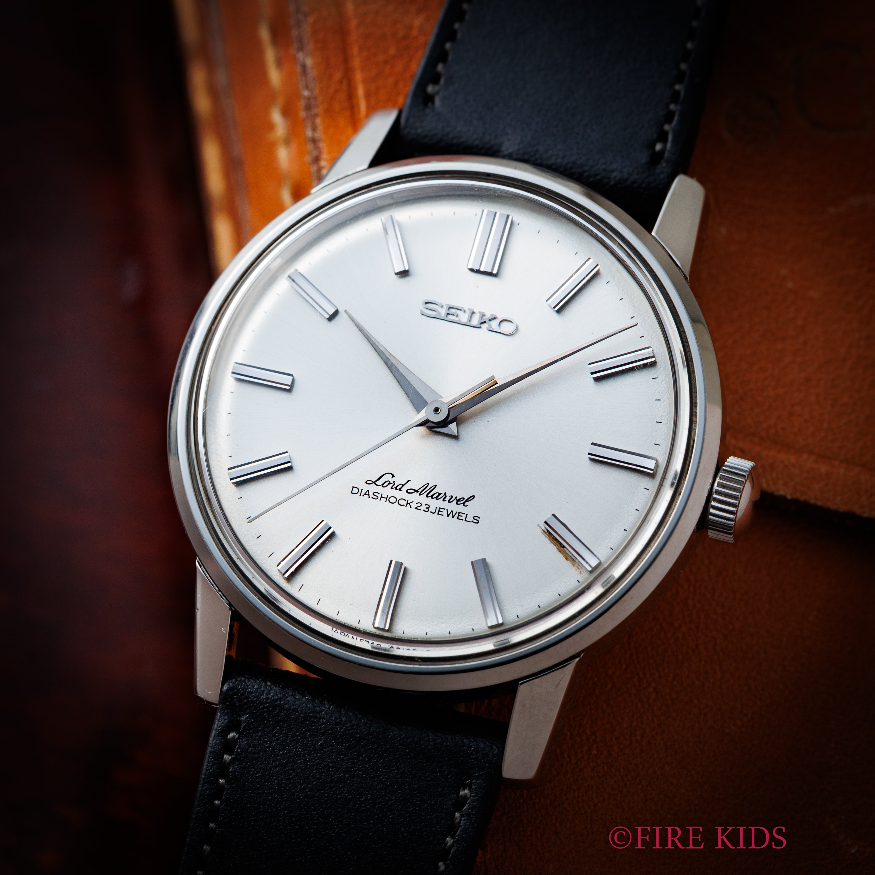 セイコー ロードマーベル 1966年製 Ref.5740-0010 ロービート手巻き タツノオトシゴ 純正革ベルト、純正尾錠付き