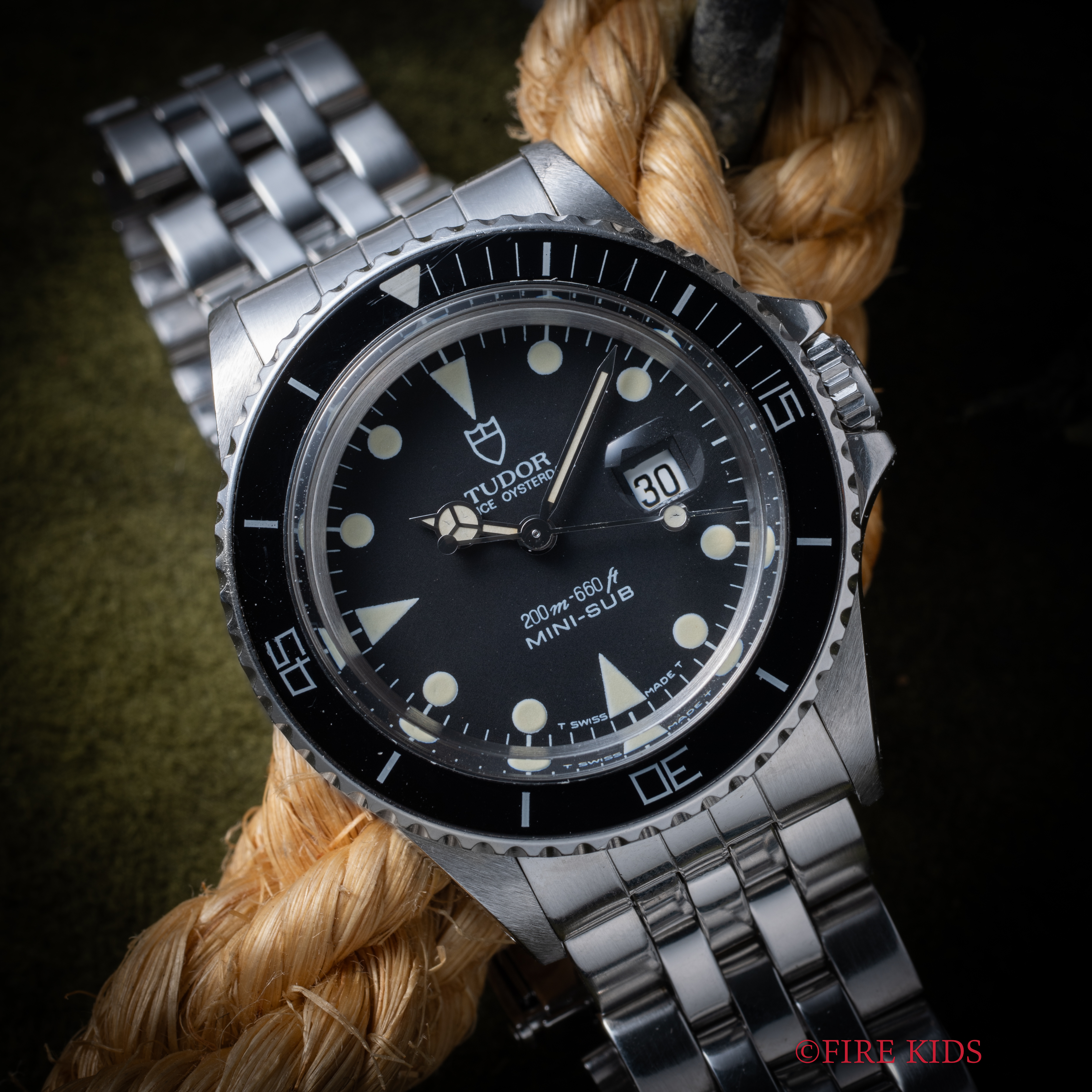 チューダー ミニサブ 1991年製 Ref.73090 ブラックダイヤル 箱、ギャラ付き