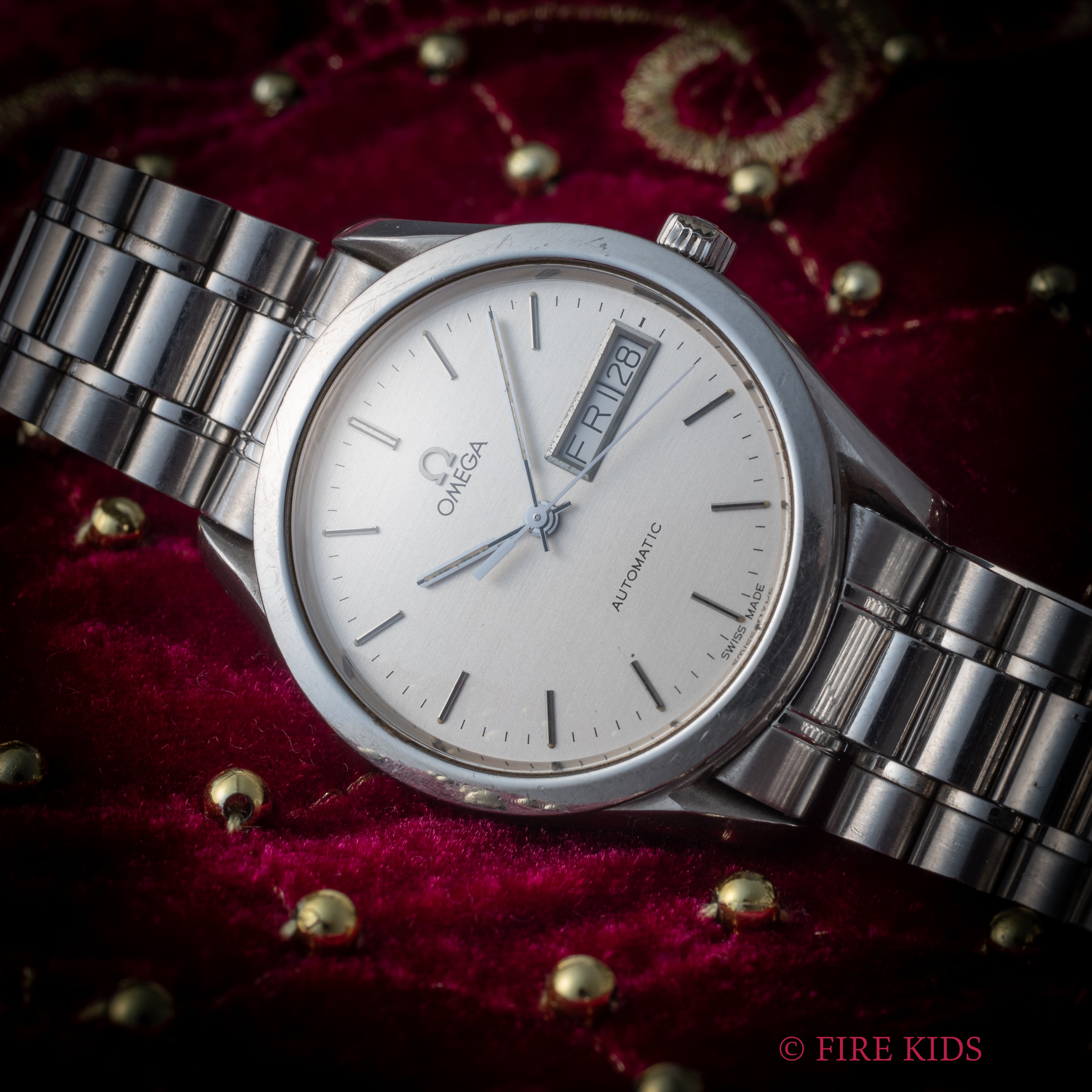 オメガ クラシック デイデイト Ref.166.0299 1995年製 自動巻き 純正ブレス ギャランティー付き