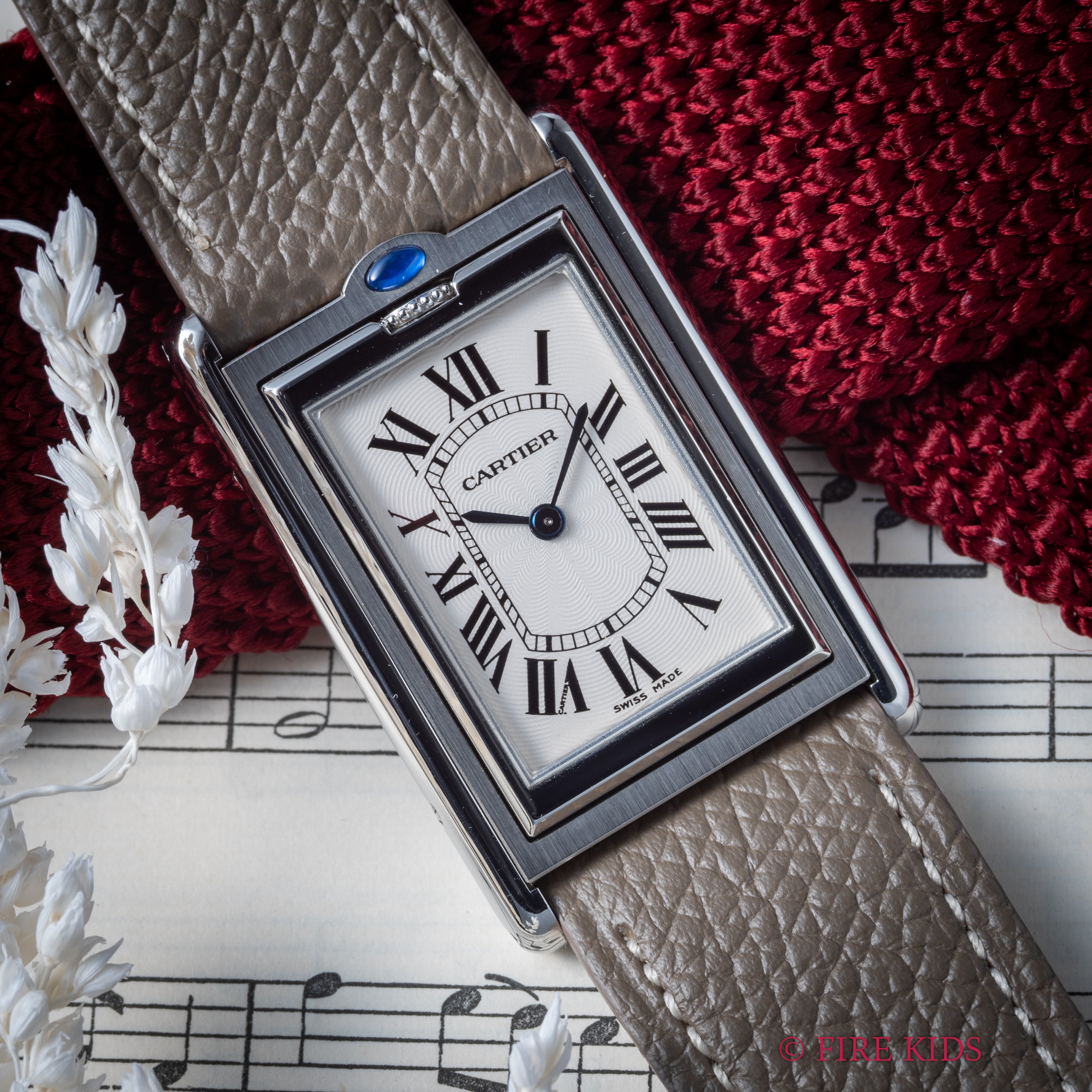 カルティエ タンク バスキュラント 1990年代製 Ref.W1011358 LMサイズ  手巻 純正尾錠