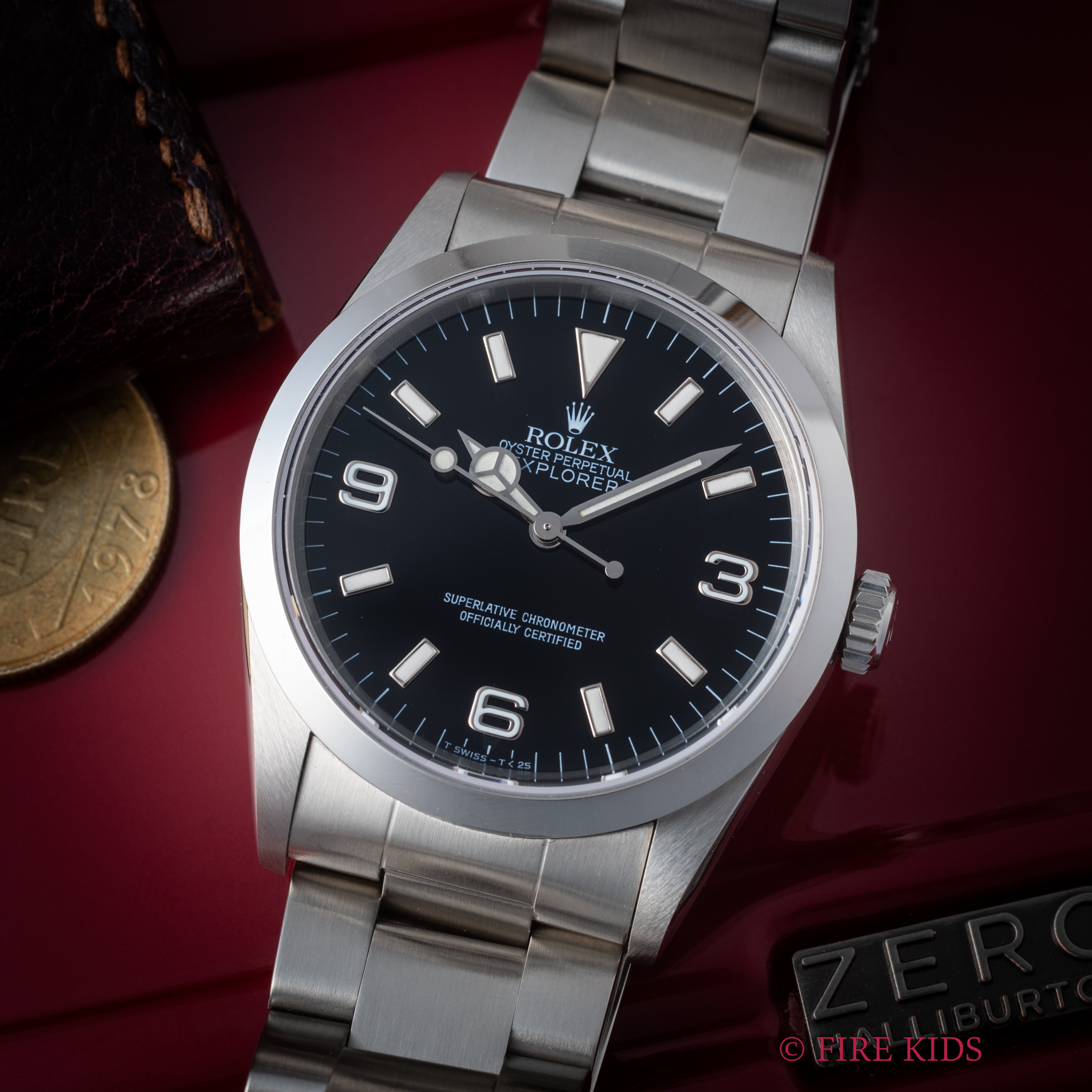 ロレックス エクスプローラー 1997年製 Ref.14270 トリチウム夜光 箱、ギャランティー、冊子、サービスギャラ付き