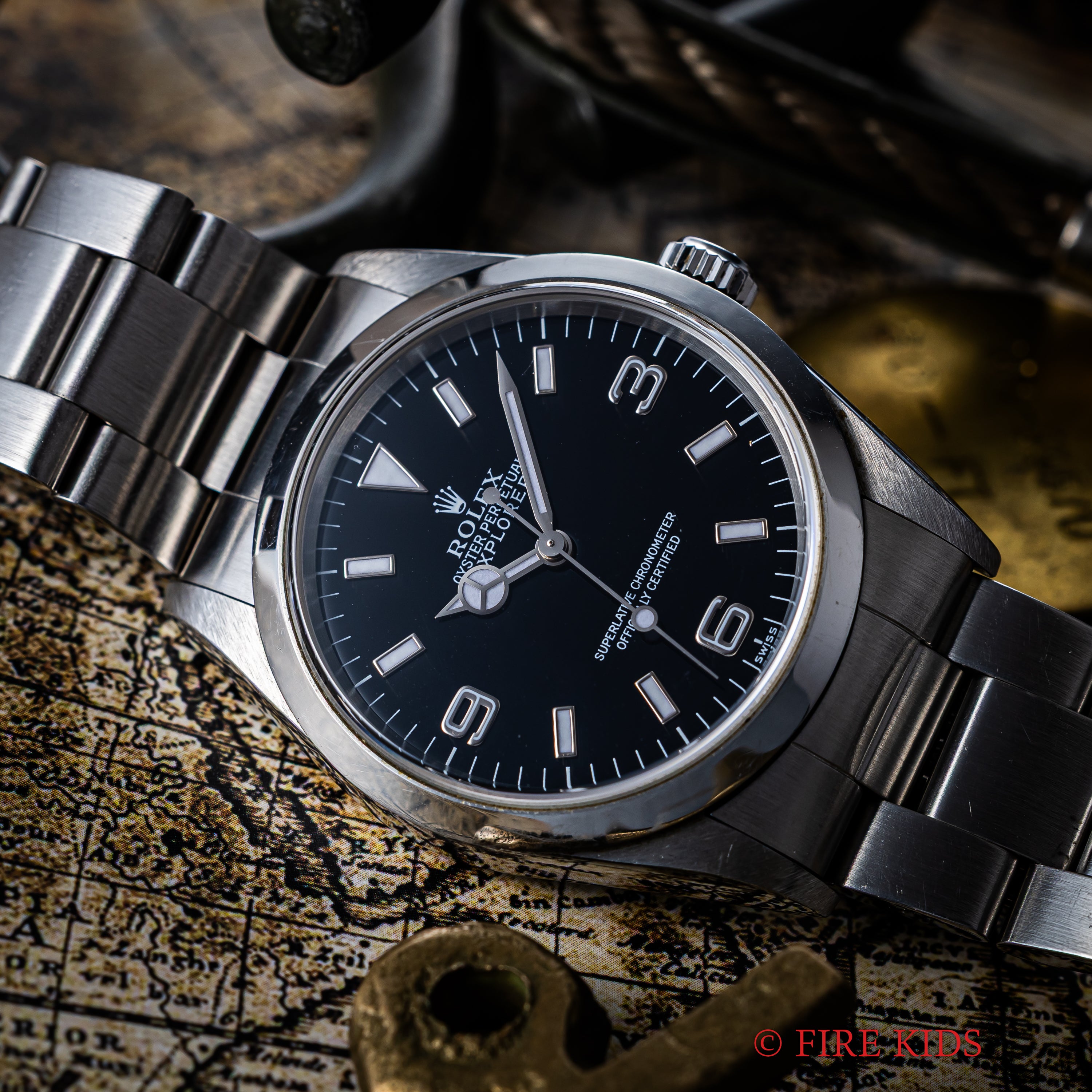 ロレックス エクスプローラー 1998~1999年製 自動巻き Ref.14270 シングルスイス Cal.3000 箱付