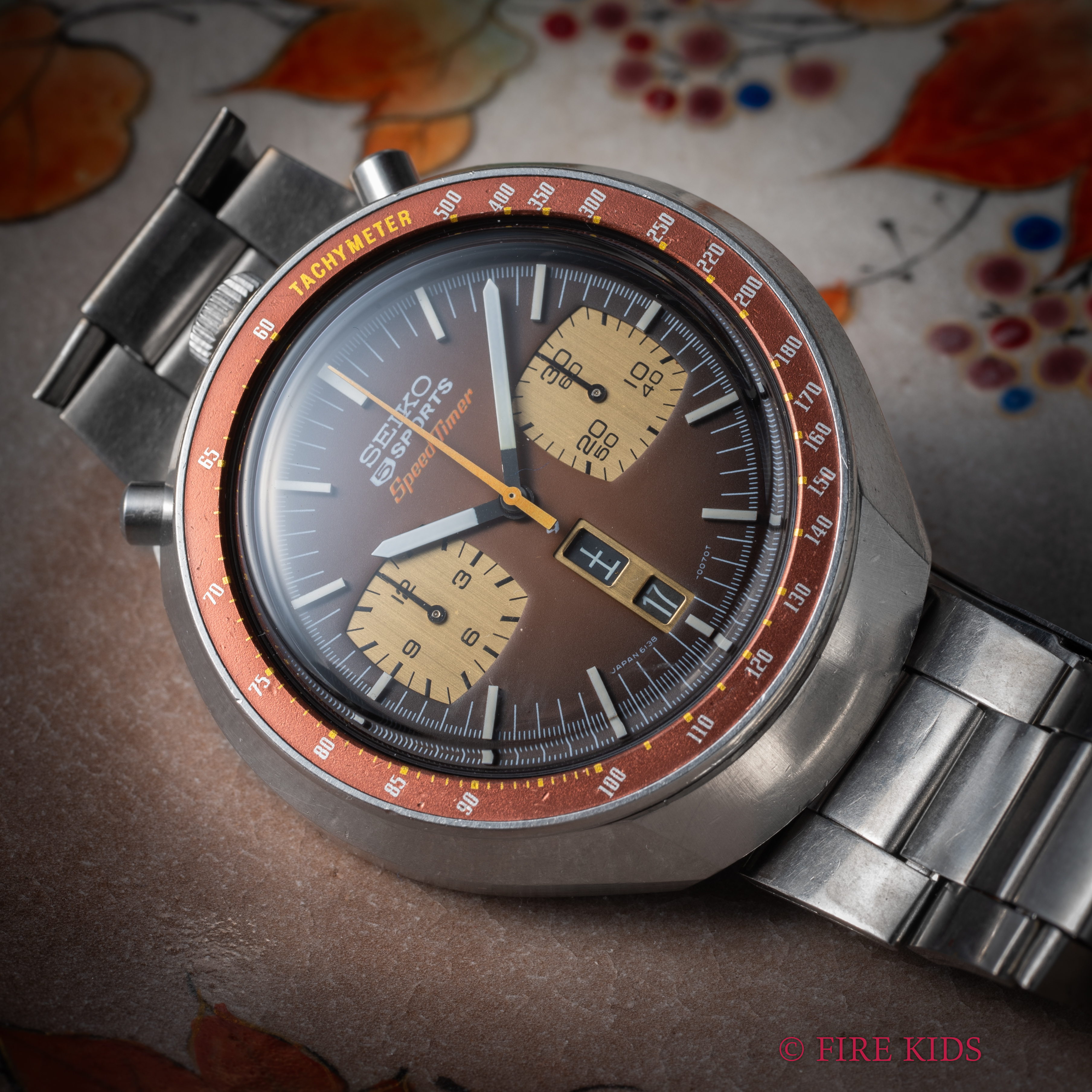 セイコー 1974年製 茶馬 Ref.6138-0040 5スポーツ スピードタイマー 国内仕様 ブルヘッド 純正ブレス