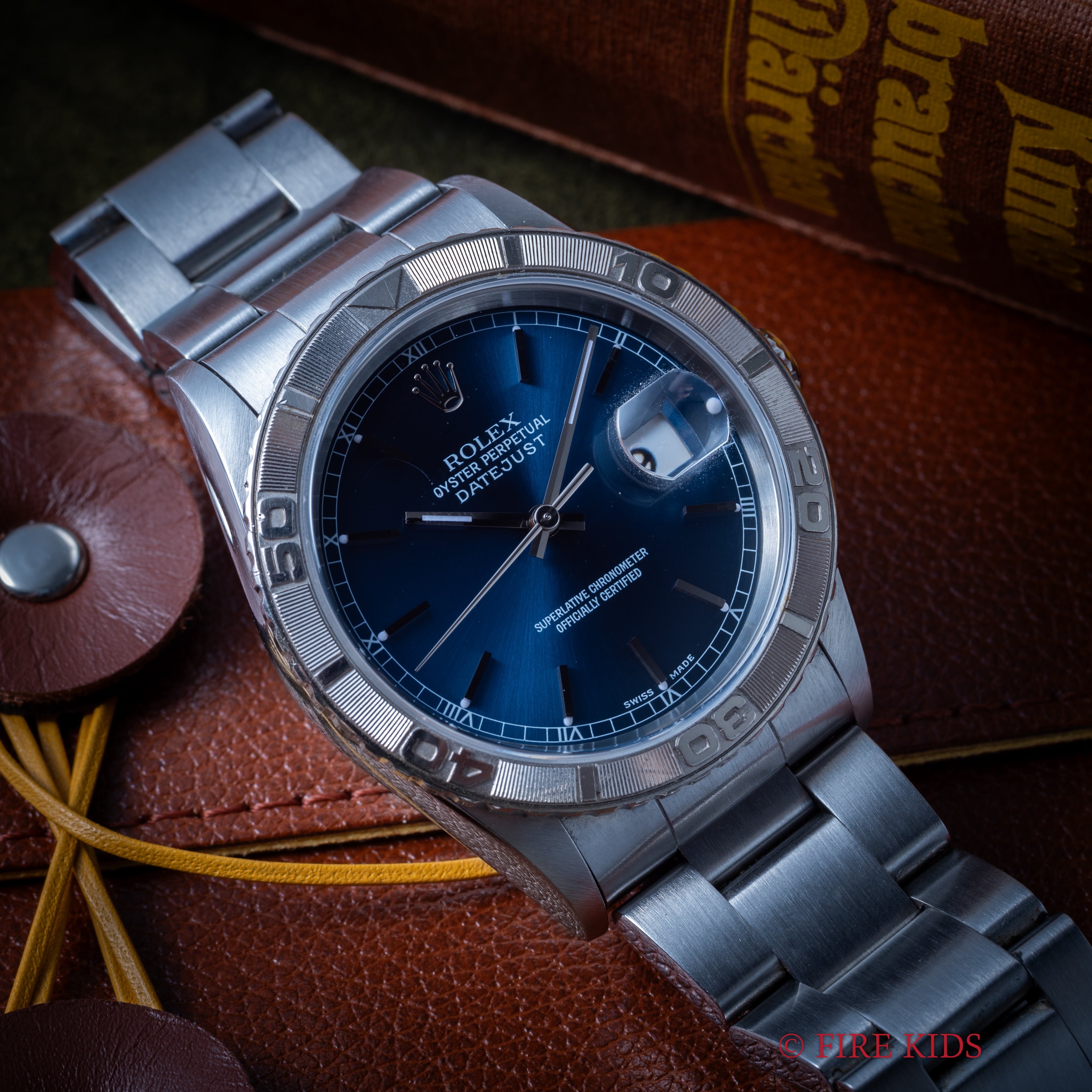 ロレックス サンダーバード 1997年製 Ref.16264 ブルーダイヤル 3連オイスターブレス