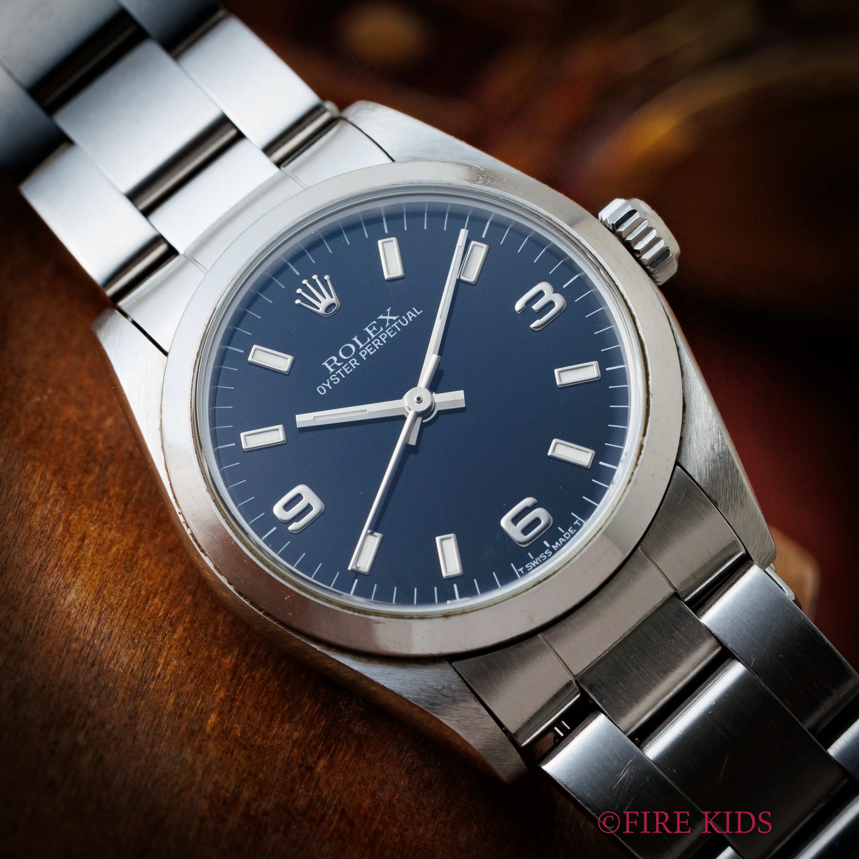 ロレックス 31㎜オイスターパーペチュアル 1996年製 Ref.67480 エクスプローラーダイヤル ギャラ付