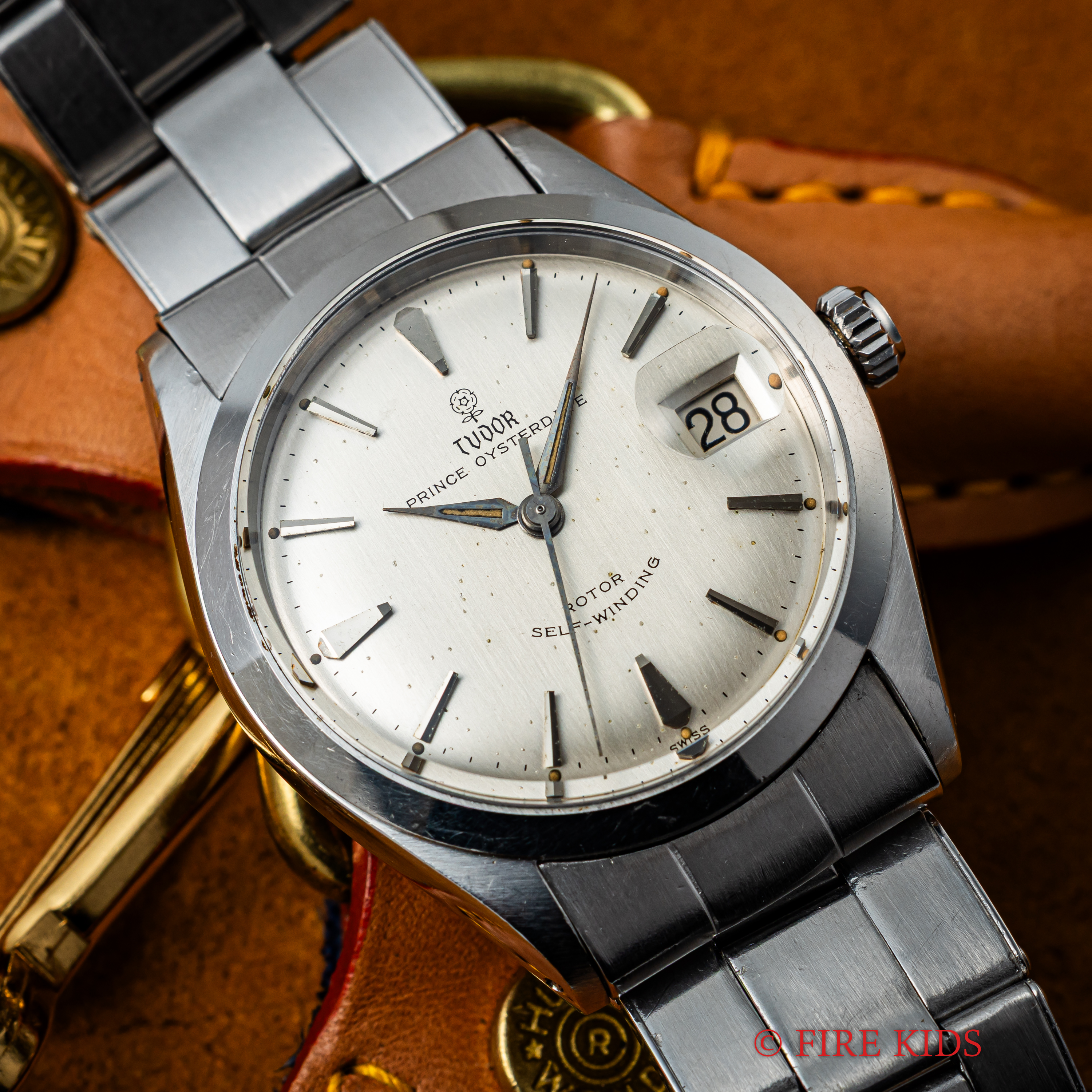 チューダー プリンスオイスターデイト 1964年製 Ref.7966 シルバーダイヤル ロレックスリベットブレス