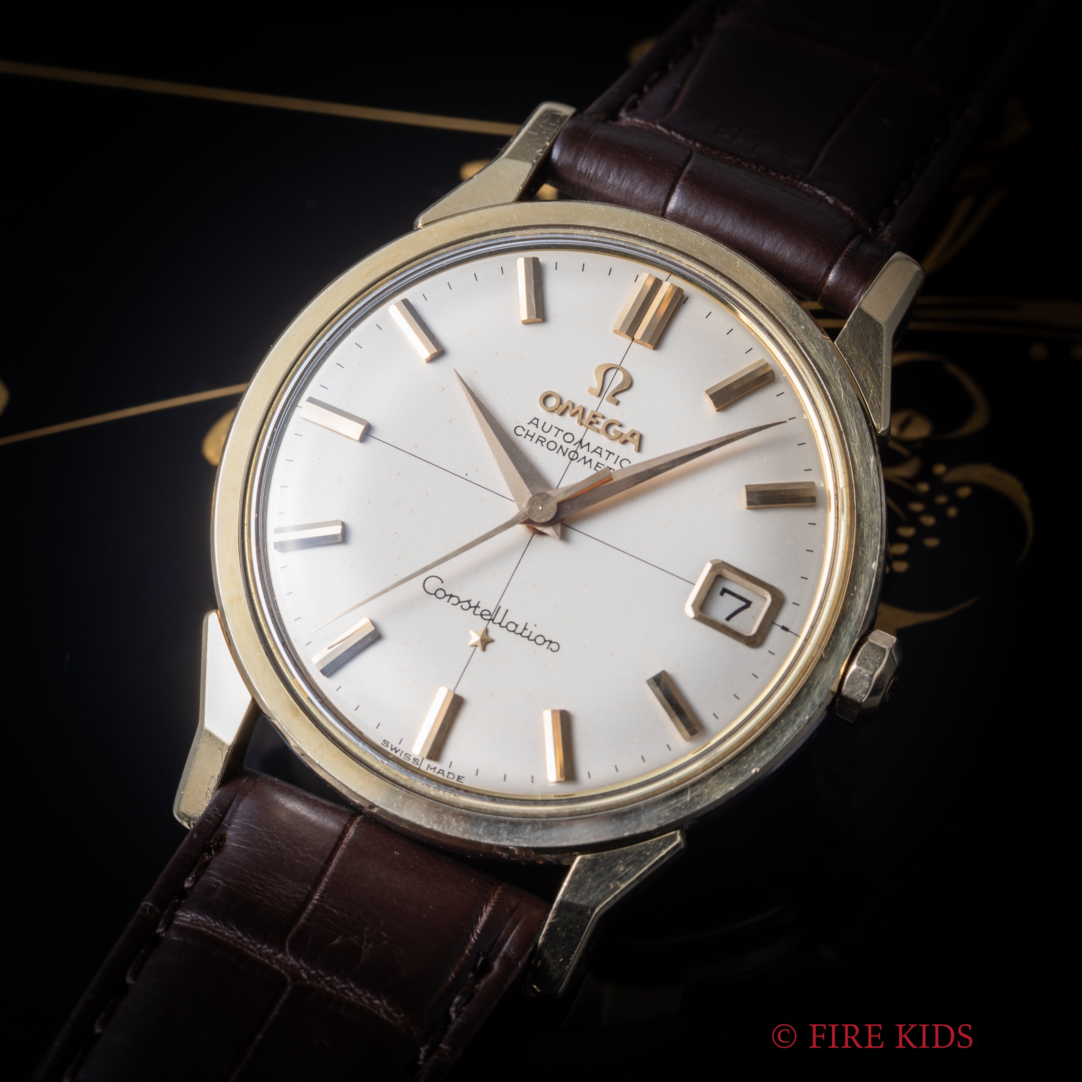 オメガ コンステレーション 1962年製 トップゴールドケース クロノメーター自動巻 cal.561