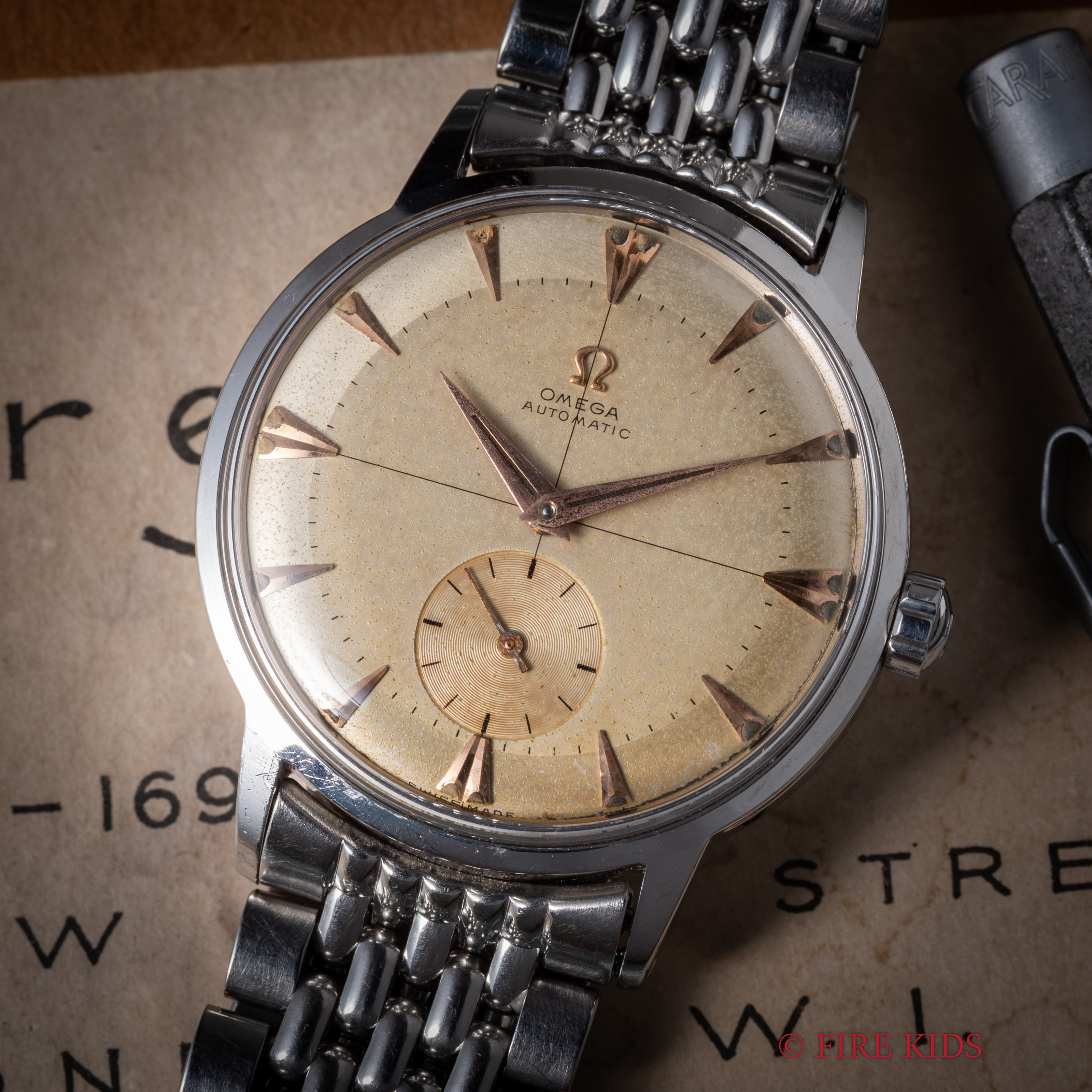 オメガ　スモールセコンド　Ref.2798-1　1954年製　バンパー式自動巻き　Cal.344